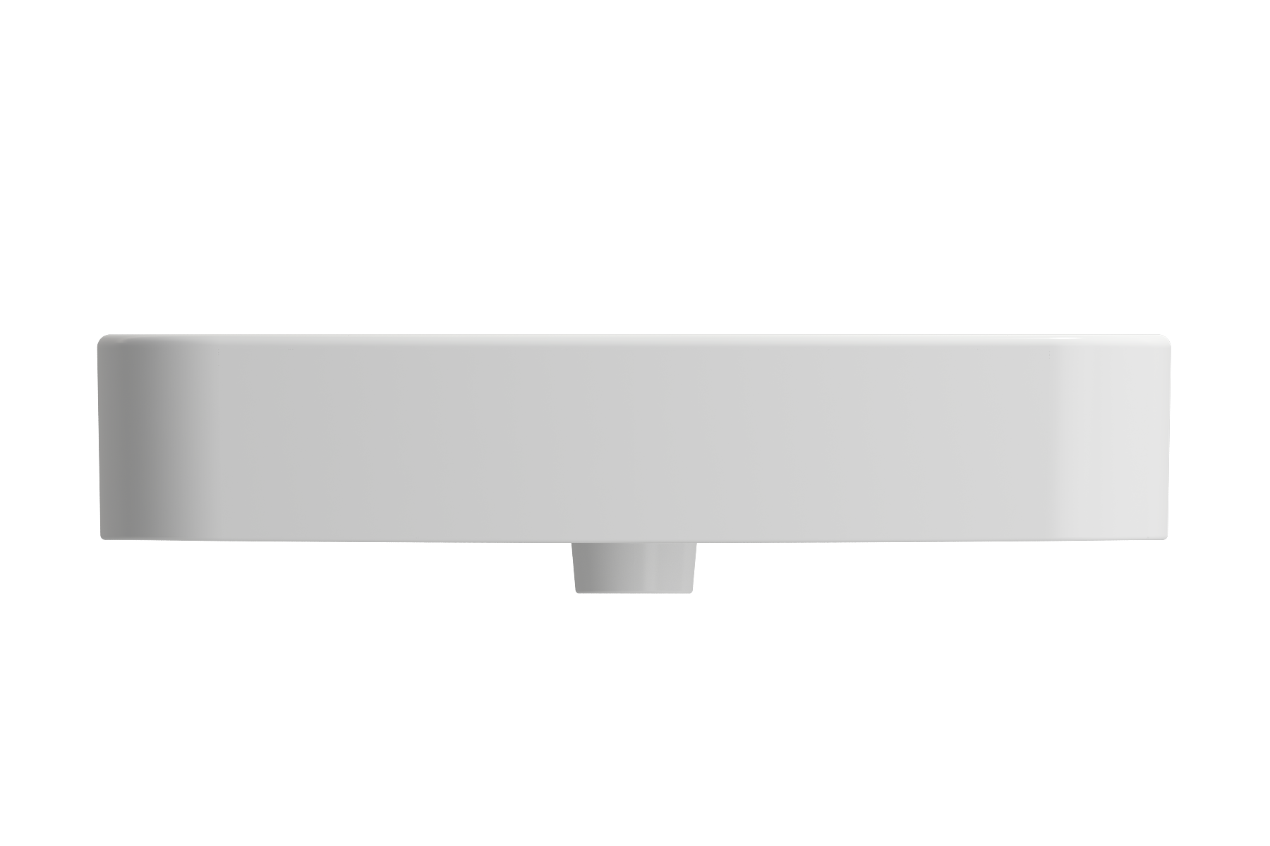Parma Wall-Mounted Sink Fireclay 25.5 in. 1-Hole with Overflow 1123