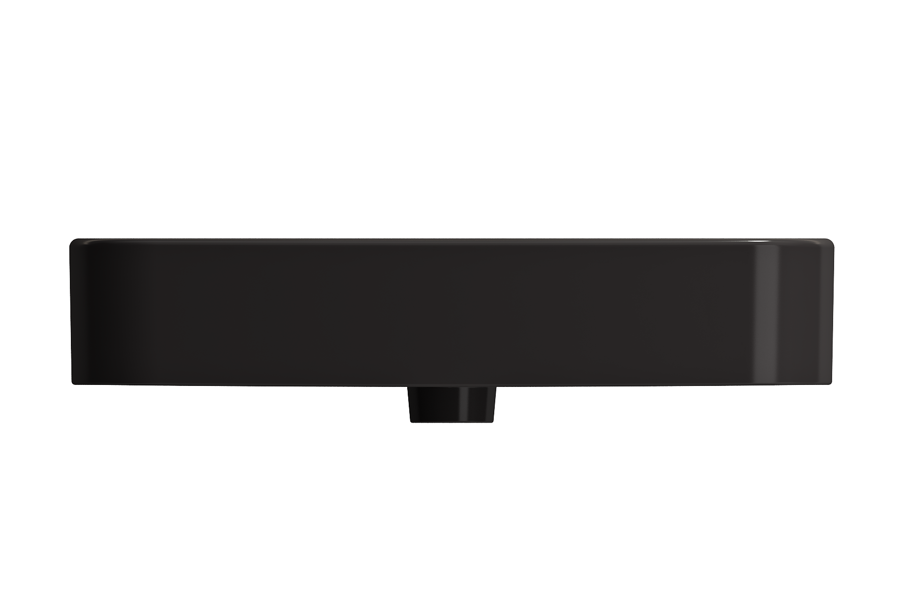 Parma Wall-Mounted Sink Fireclay 25.5 in. 1-Hole with Overflow 1123