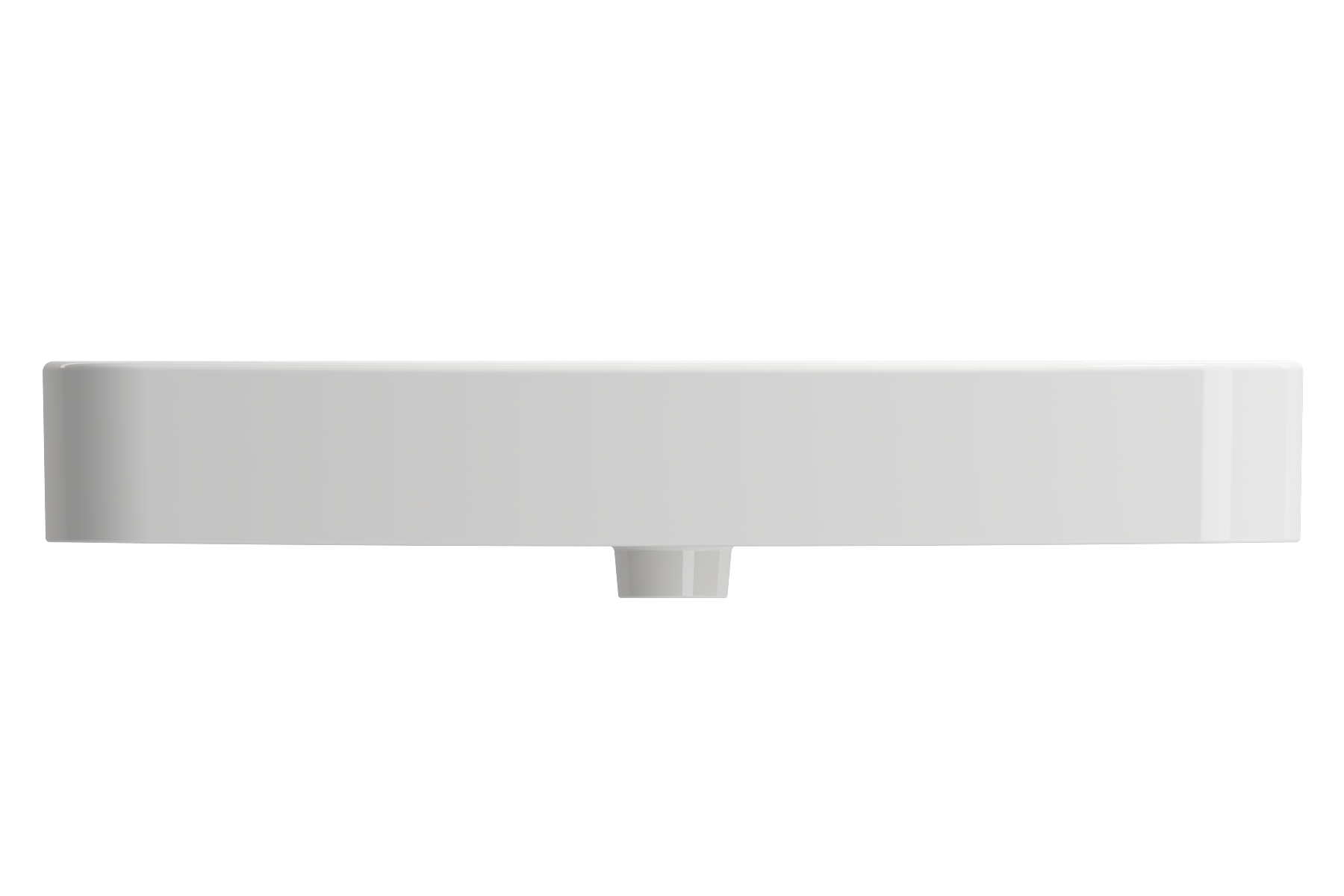 Parma Wall-Mounted Sink Fireclay 33.5 in. 3-Hole with Overflow 1124