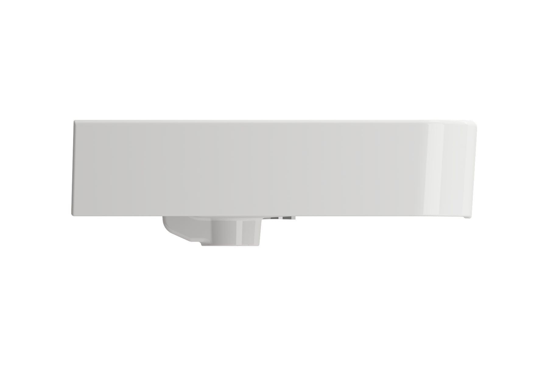 Parma Wall-Mounted Sink Fireclay 33.5 in. 3-Hole with Overflow 1124