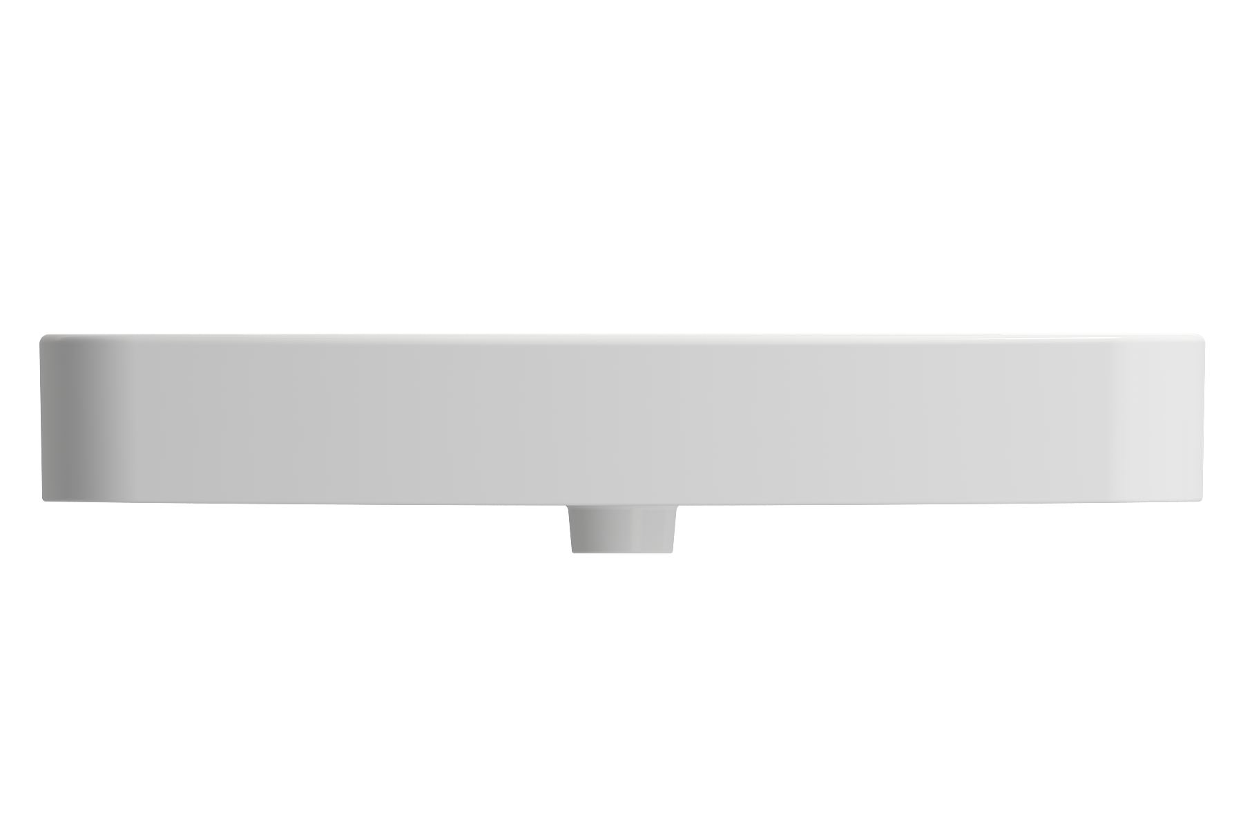 Parma Wall-Mounted Sink Fireclay 33.5 in. 3-Hole with Overflow 1124