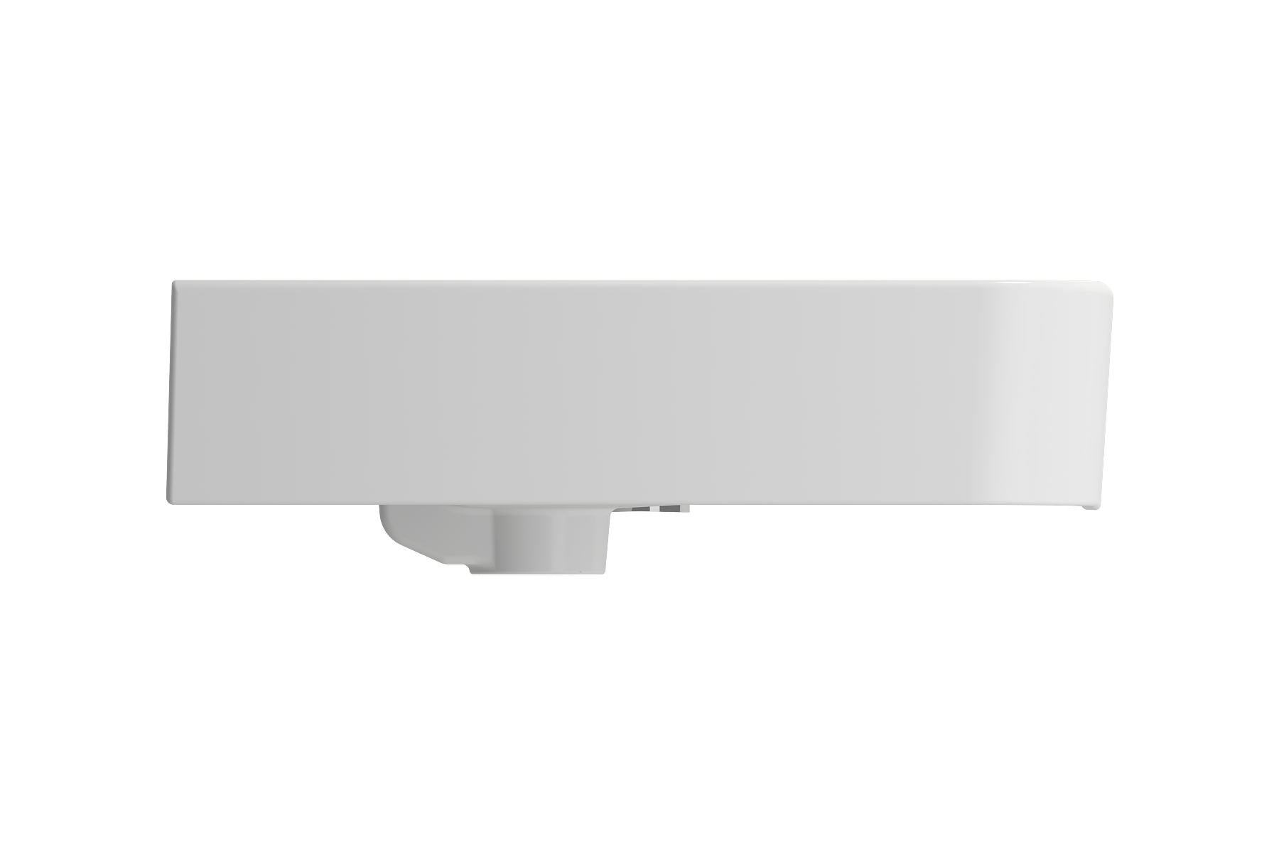 Parma Wall-Mounted Sink Fireclay 33.5 in. 3-Hole with Overflow 1124