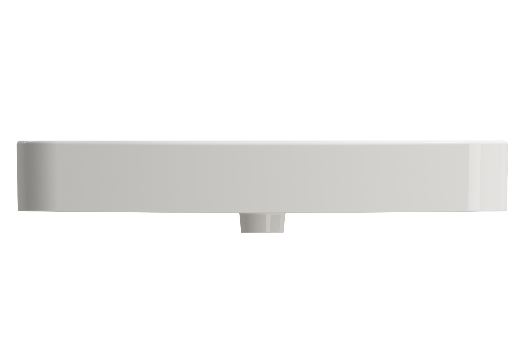 Parma Wall-Mounted Sink Fireclay 33.5 in. 3-Hole with Overflow 1124