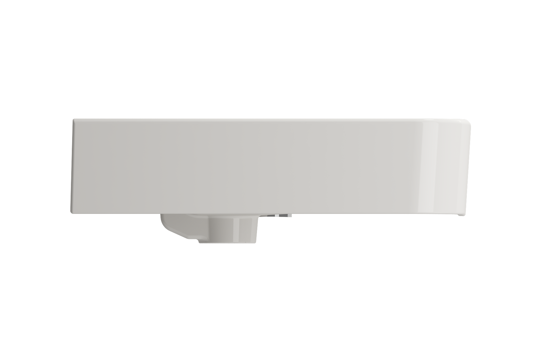 Parma Wall-Mounted Sink Fireclay 33.5 in. 3-Hole with Overflow 1124