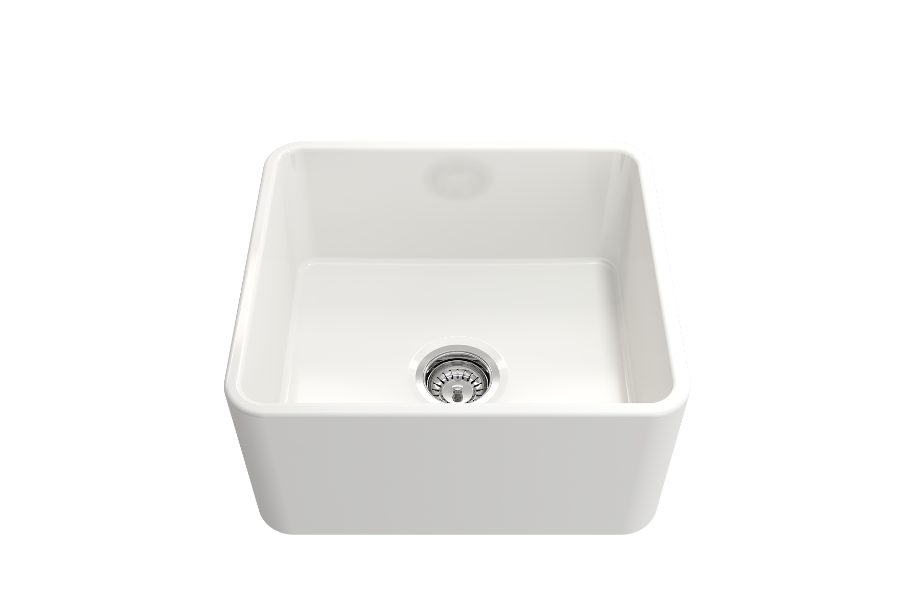 Classico Farmhouse Apron Front Fireclay 20 in. Single Bowl Kitchen Sink with Protective Bottom Grid and Strainer 1136