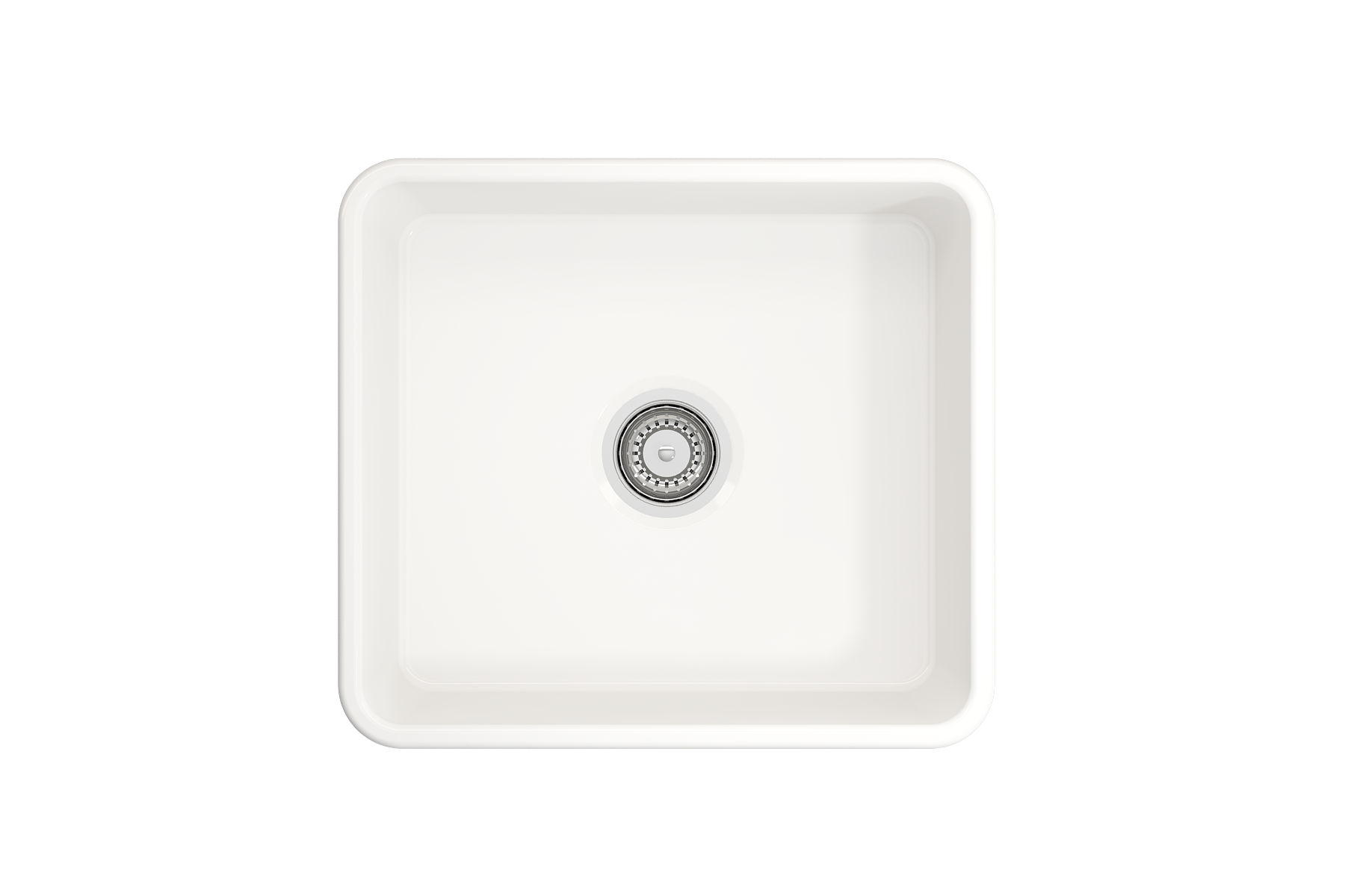 Classico Farmhouse Apron Front Fireclay 20 in. Single Bowl Kitchen Sink with Protective Bottom Grid and Strainer 1136