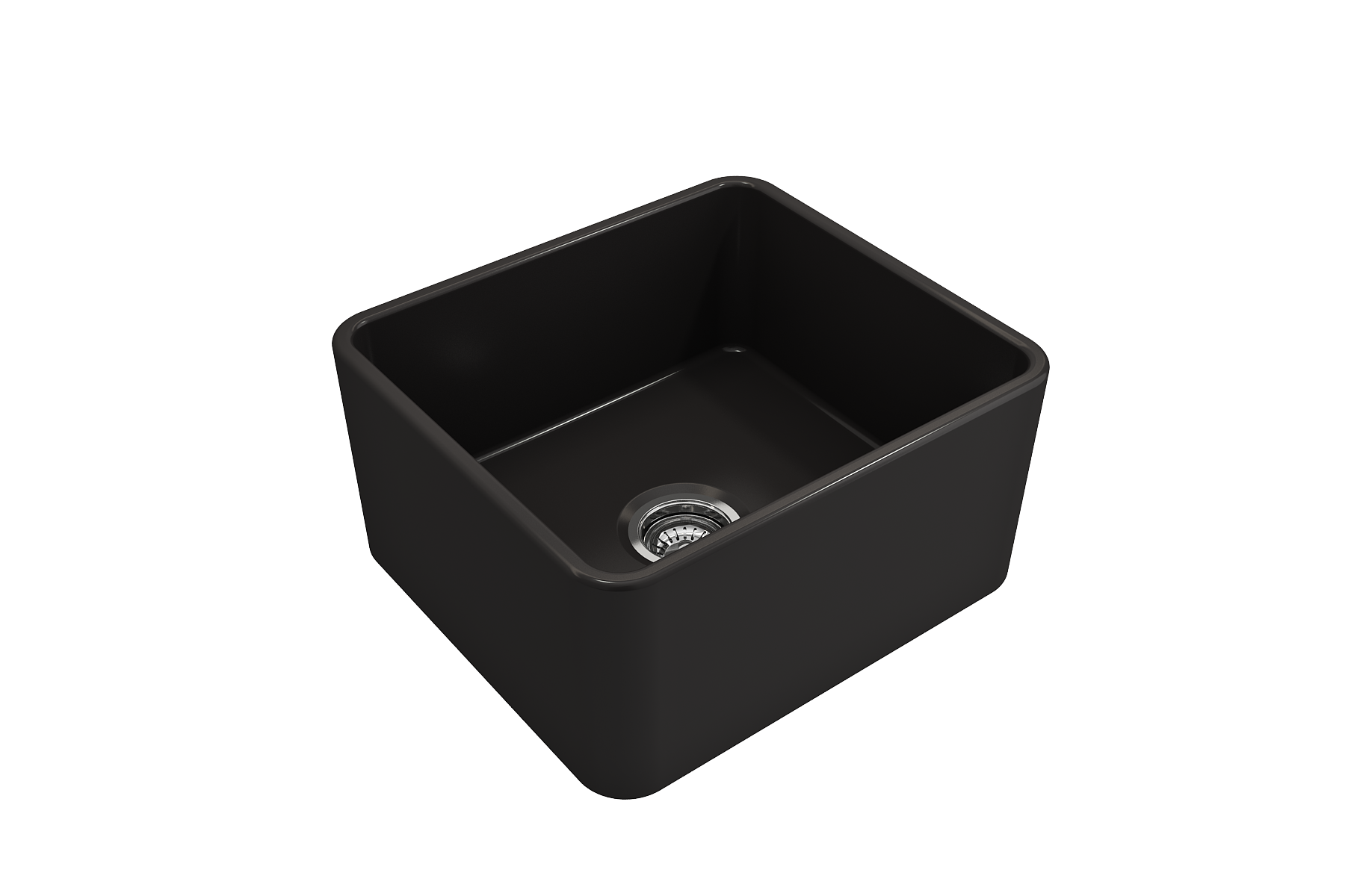 Classico Farmhouse Apron Front Fireclay 20 in. Single Bowl Kitchen Sink with Protective Bottom Grid and Strainer 1136