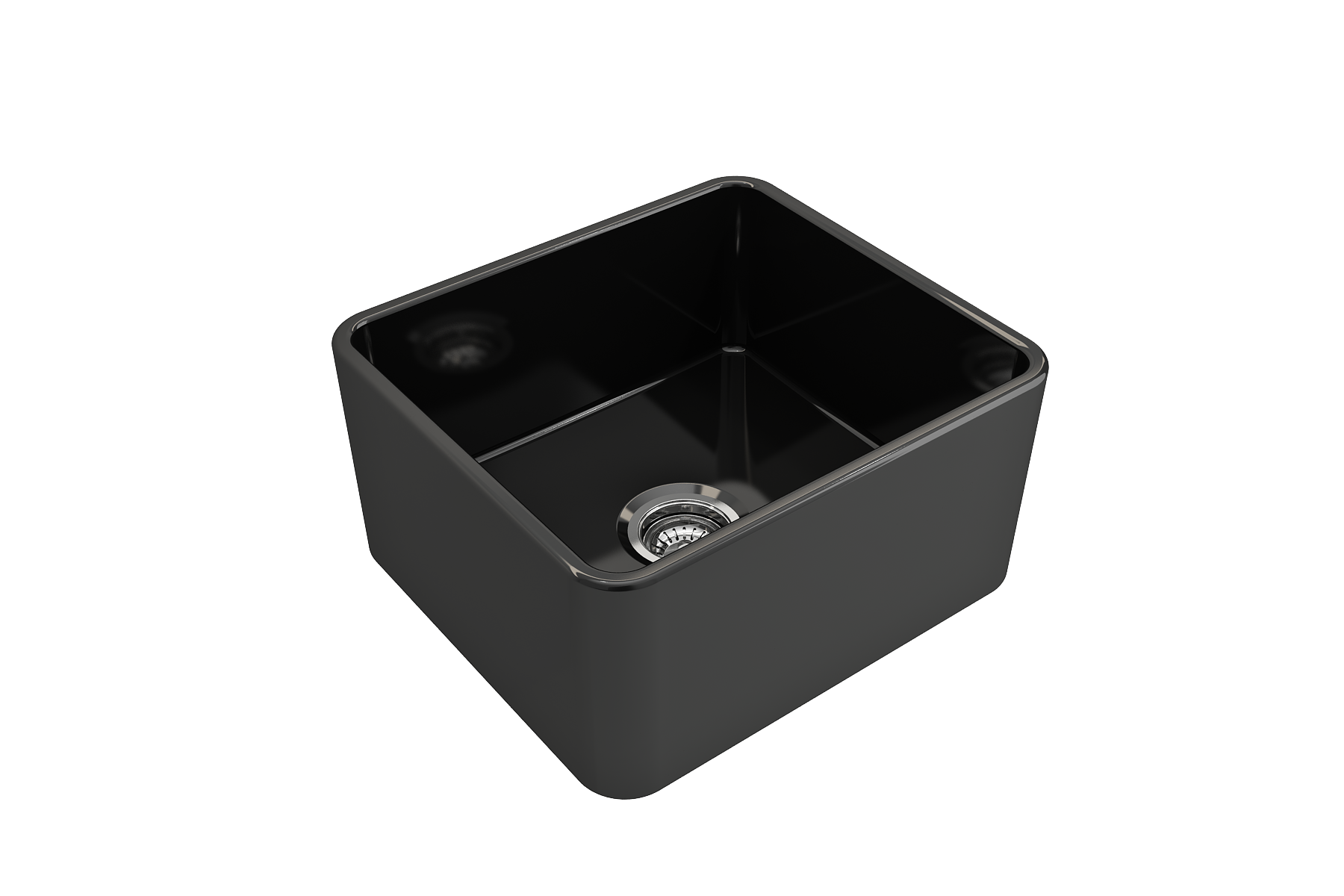 Classico Farmhouse Apron Front Fireclay 20 in. Single Bowl Kitchen Sink with Protective Bottom Grid and Strainer 1136