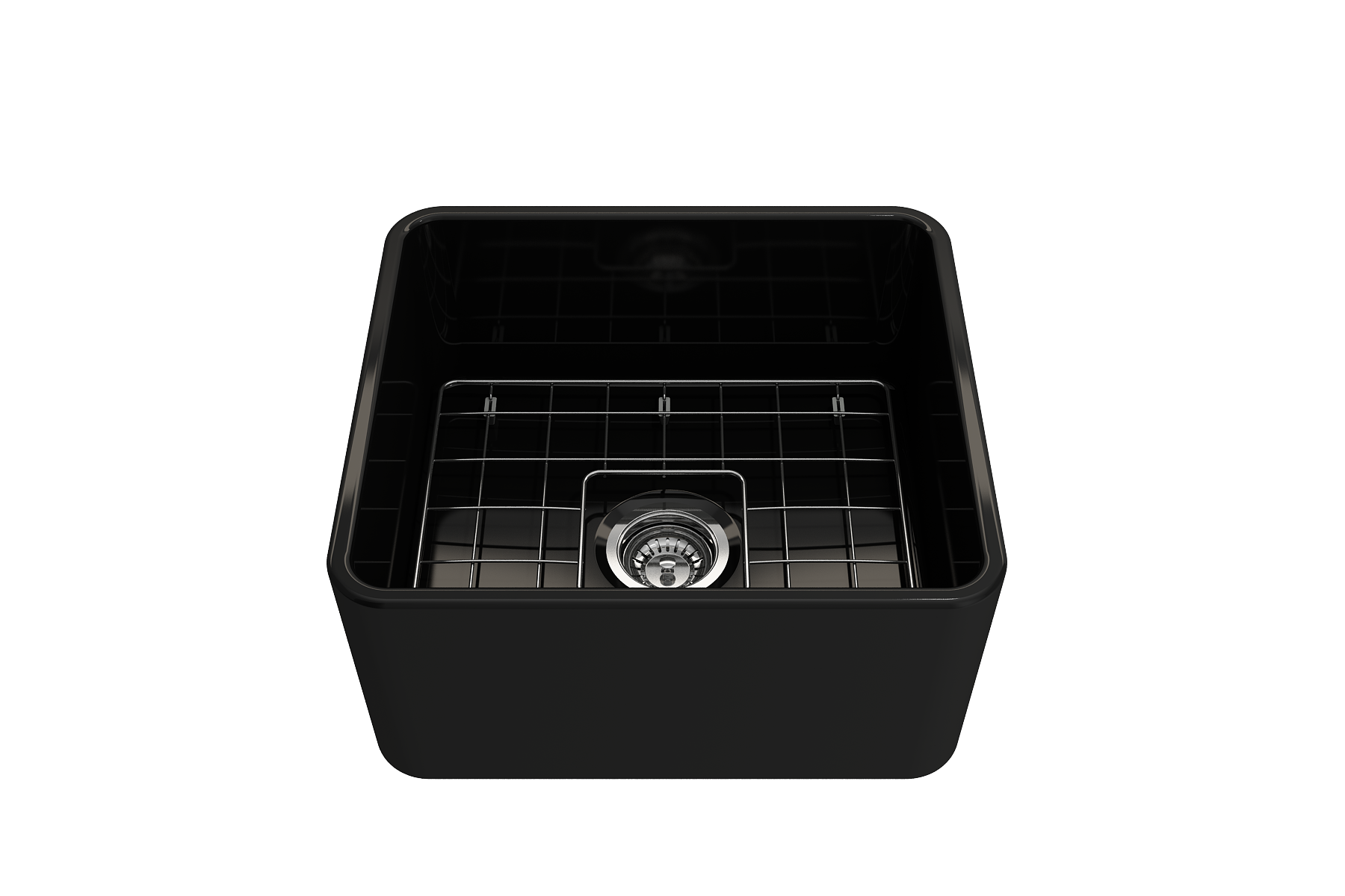 Classico Farmhouse Apron Front Fireclay 20 in. Single Bowl Kitchen Sink with Protective Bottom Grid and Strainer 1136