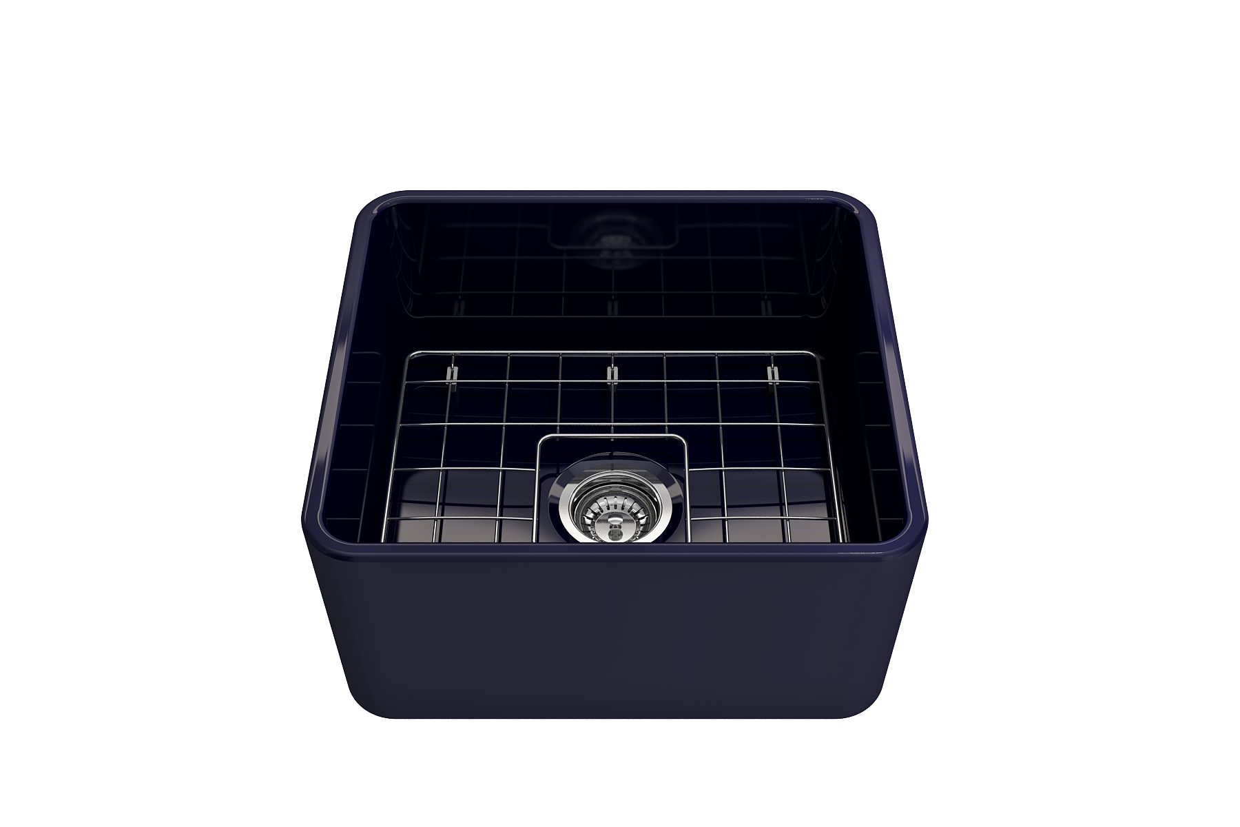 Classico Farmhouse Apron Front Fireclay 20 in. Single Bowl Kitchen Sink with Protective Bottom Grid and Strainer 1136
