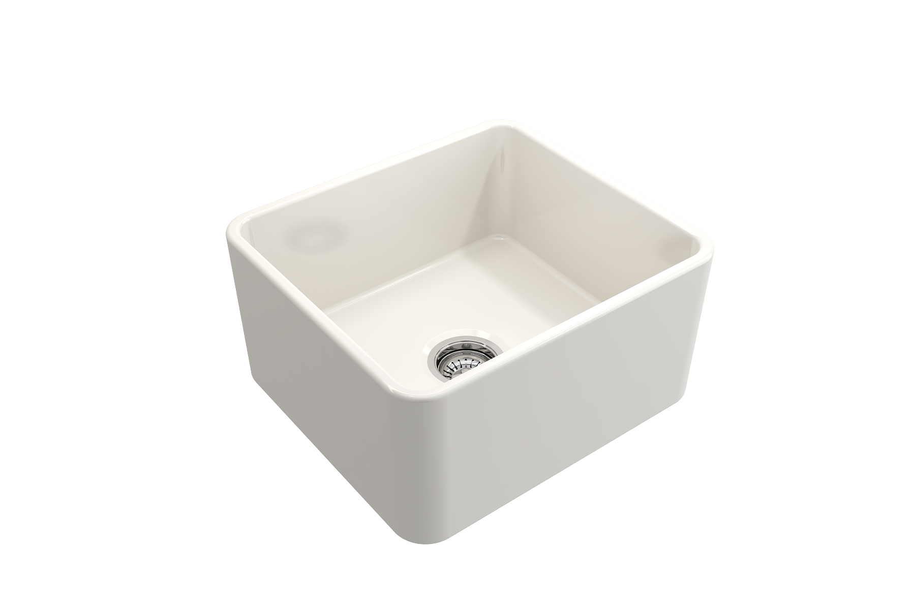 Classico Farmhouse Apron Front Fireclay 20 in. Single Bowl Kitchen Sink with Protective Bottom Grid and Strainer 1136