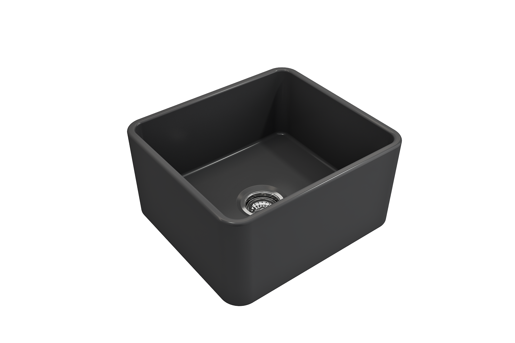 Classico Farmhouse Apron Front Fireclay 20 in. Single Bowl Kitchen Sink with Protective Bottom Grid and Strainer 1136