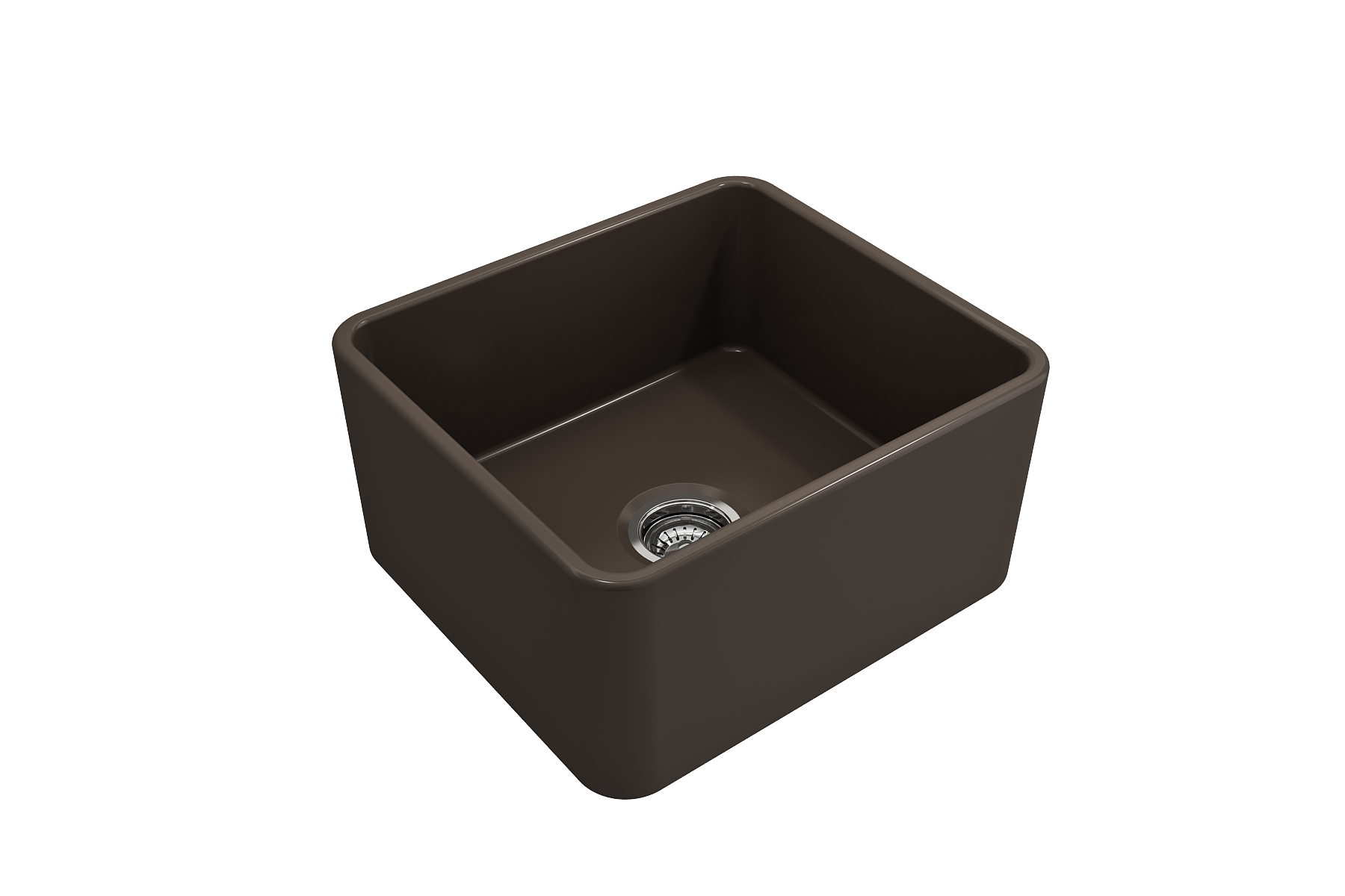Classico Farmhouse Apron Front Fireclay 20 in. Single Bowl Kitchen Sink with Protective Bottom Grid and Strainer 1136