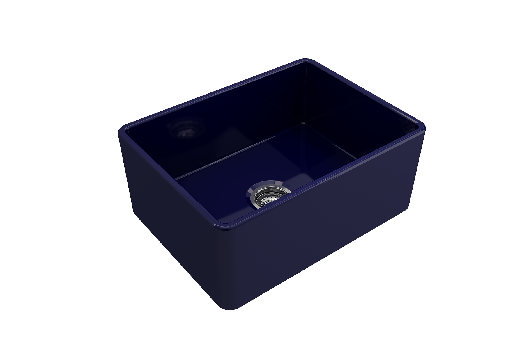 Classico Farmhouse Apron Front Fireclay 24 in. Single Bowl Kitchen Sink with Protective Bottom Grid and Strainer 1137