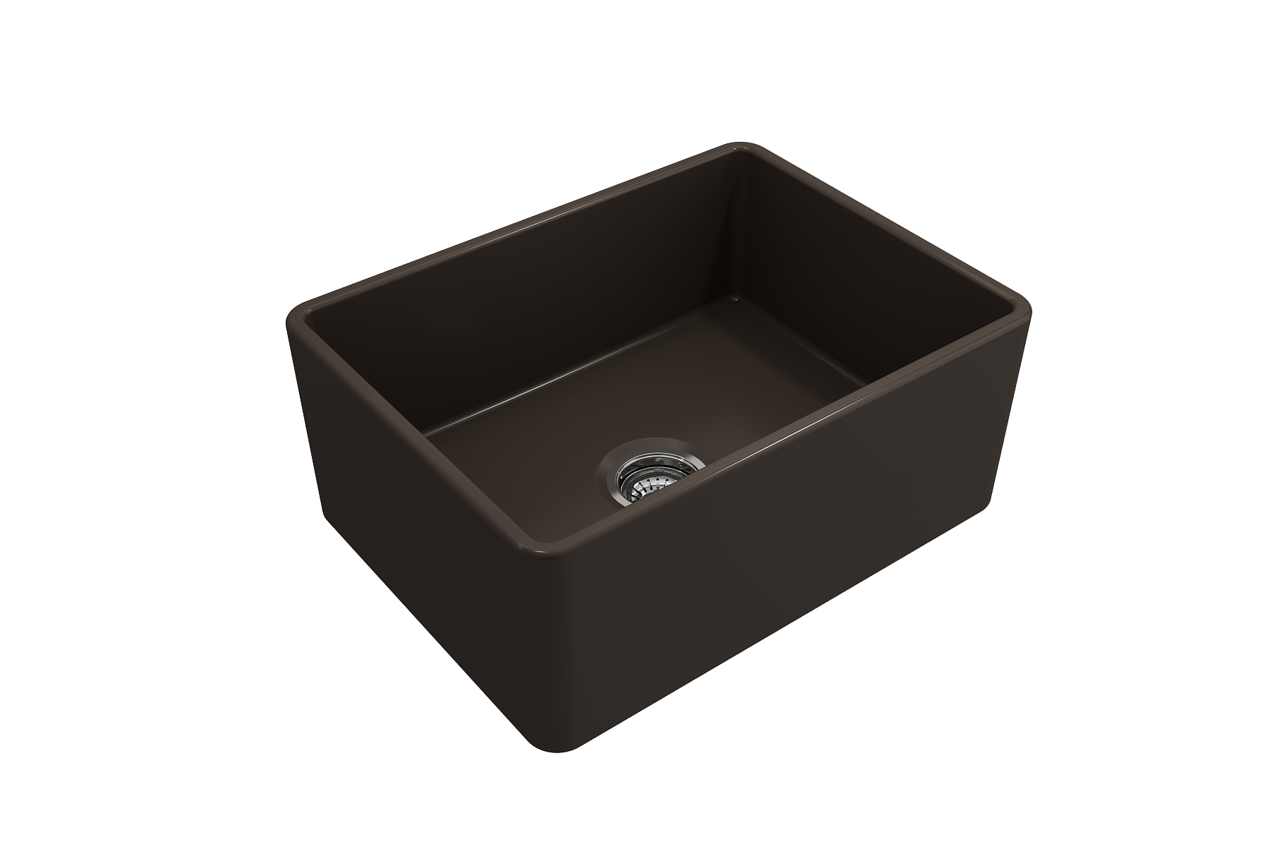 Classico Farmhouse Apron Front Fireclay 24 in. Single Bowl Kitchen Sink with Protective Bottom Grid and Strainer 1137