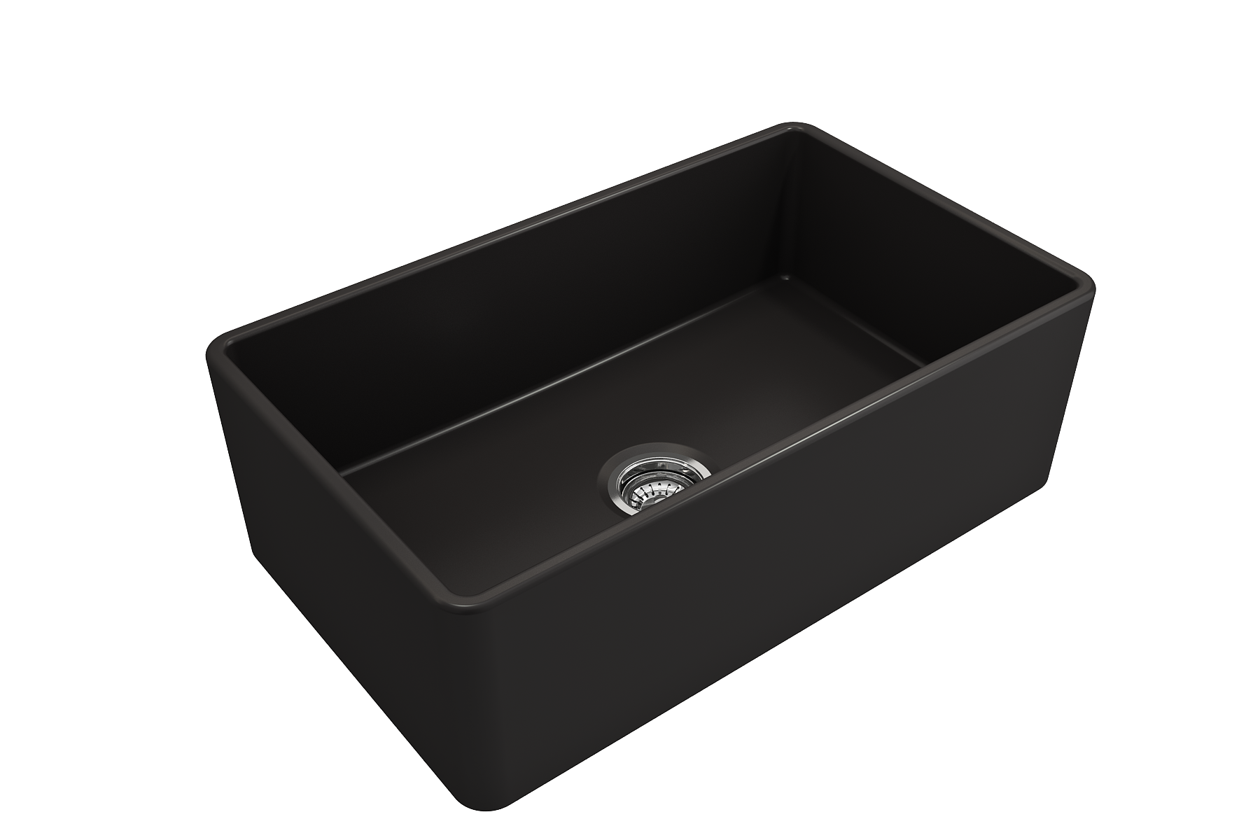 Classico Farmhouse Apron Front Fireclay 30 in. Single Bowl Kitchen Sink with Protective Bottom Grid and Strainer 1138