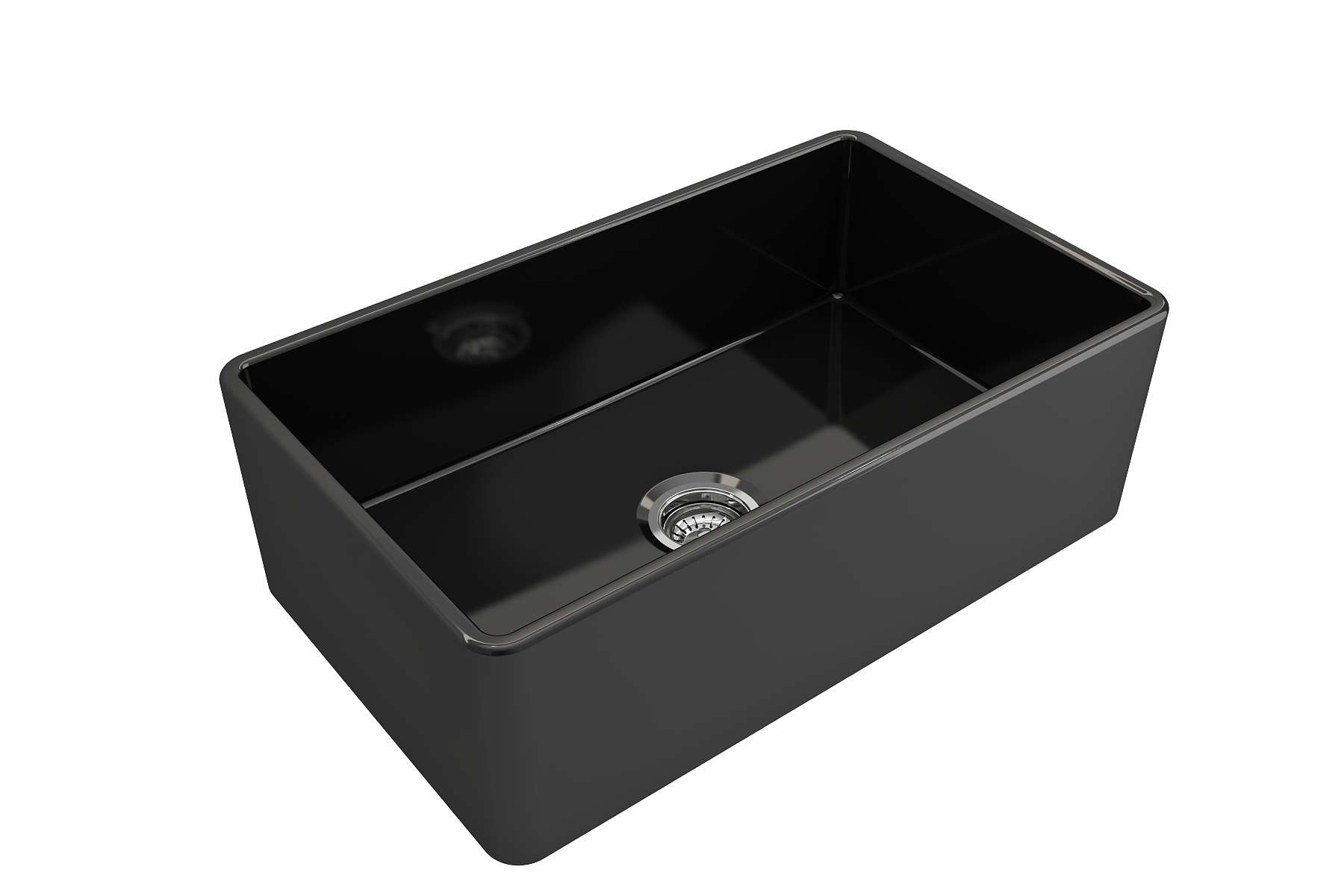 Classico Farmhouse Apron Front Fireclay 30 in. Single Bowl Kitchen Sink with Protective Bottom Grid and Strainer 1138