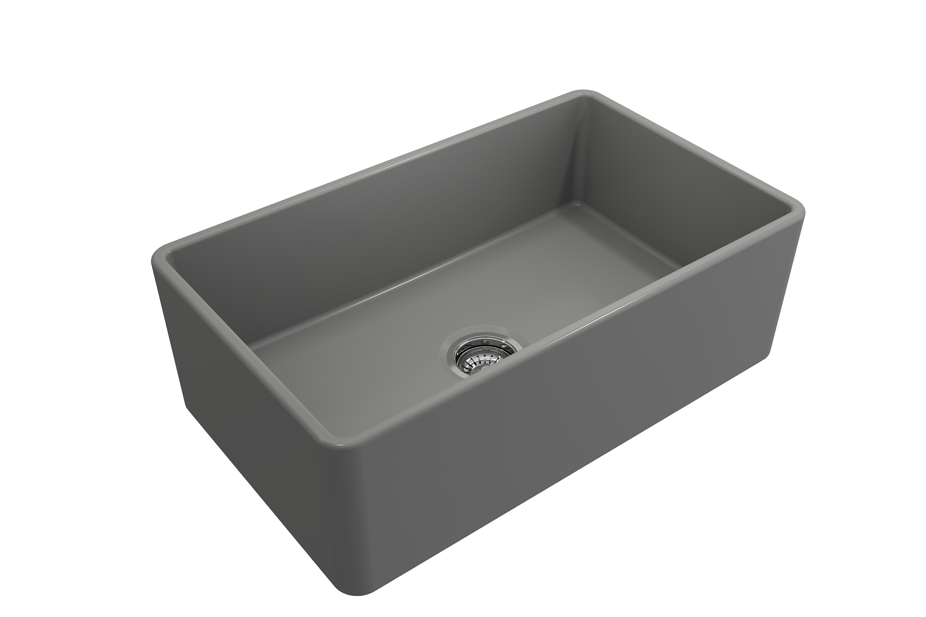 Classico Farmhouse Apron Front Fireclay 30 in. Single Bowl Kitchen Sink with Protective Bottom Grid and Strainer 1138