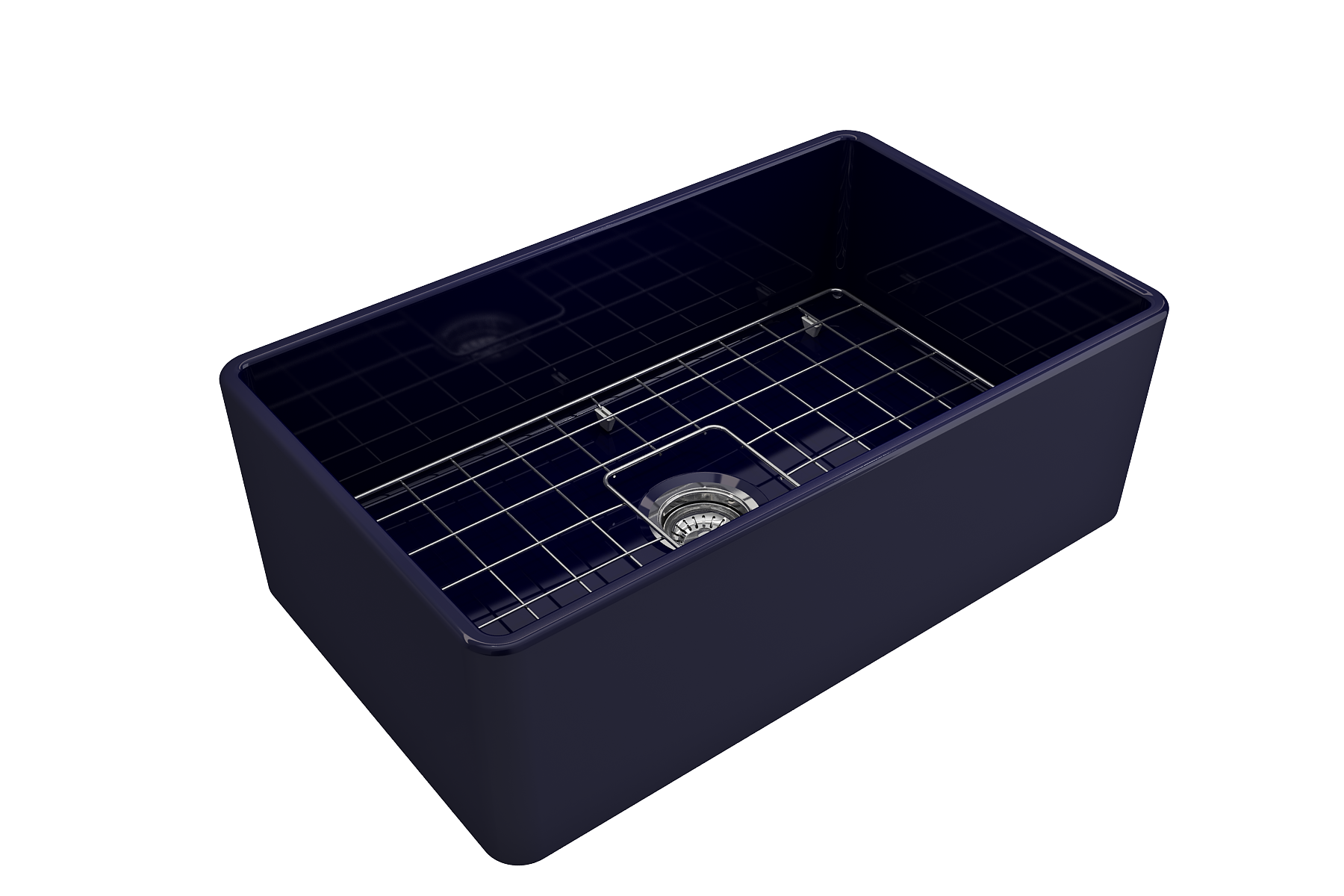 Classico Farmhouse Apron Front Fireclay 30 in. Single Bowl Kitchen Sink with Protective Bottom Grid and Strainer 1138