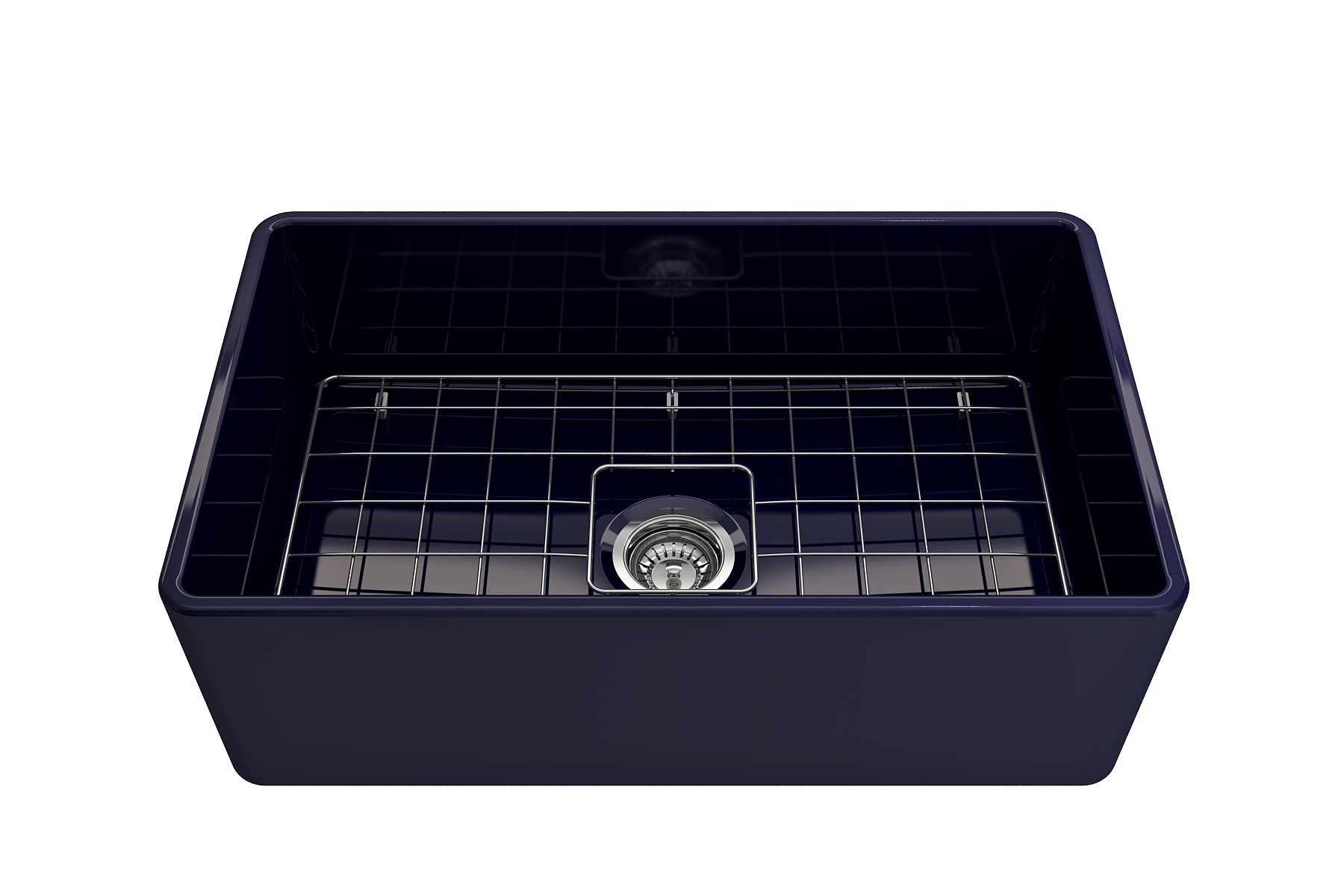 Classico Farmhouse Apron Front Fireclay 30 in. Single Bowl Kitchen Sink with Protective Bottom Grid and Strainer 1138