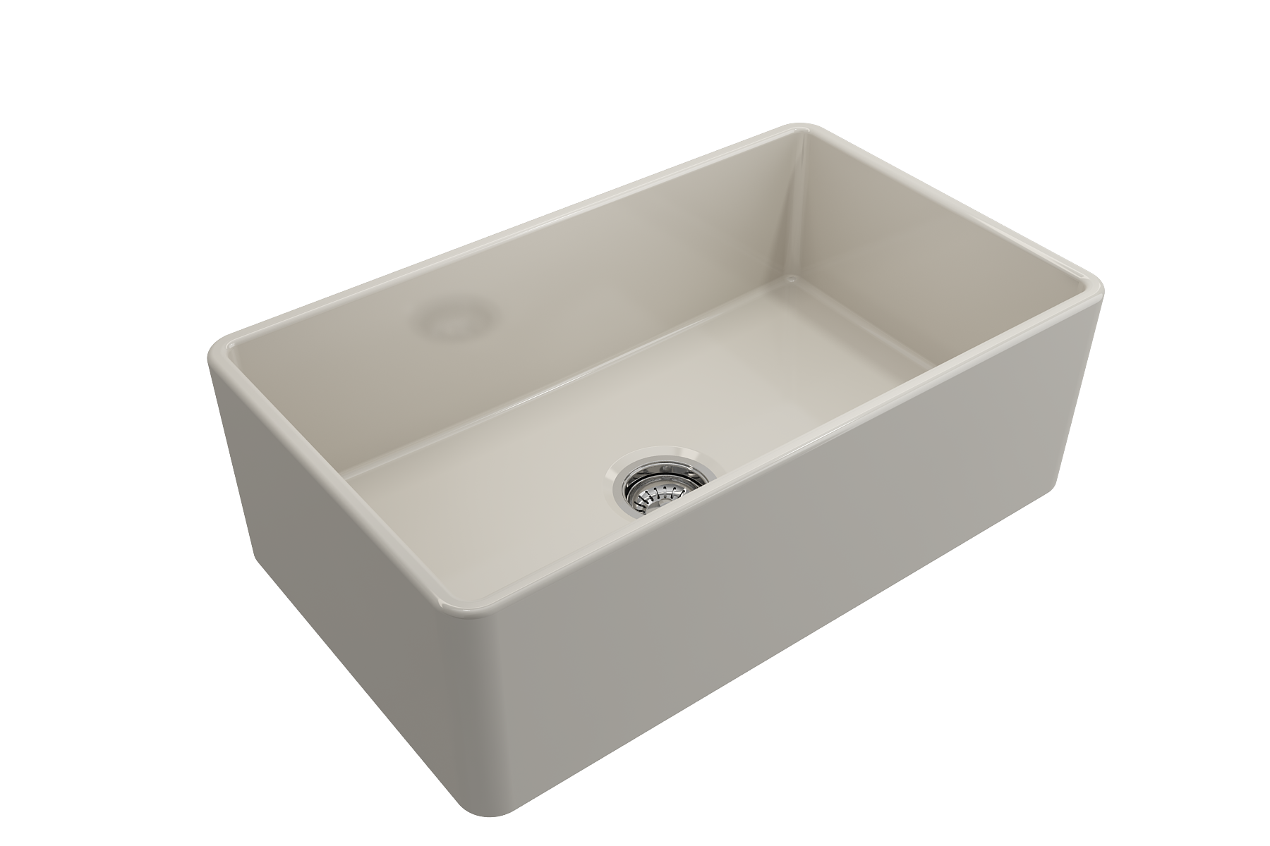 Classico Farmhouse Apron Front Fireclay 30 in. Single Bowl Kitchen Sink with Protective Bottom Grid and Strainer 1138