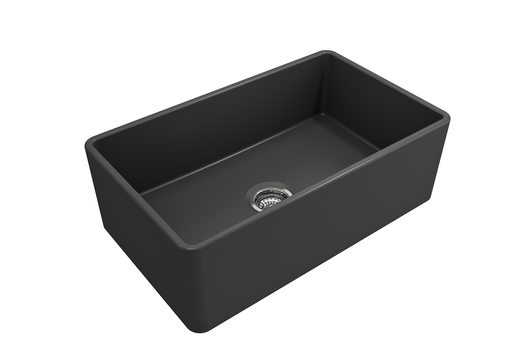Classico Farmhouse Apron Front Fireclay 30 in. Single Bowl Kitchen Sink with Protective Bottom Grid and Strainer 1138
