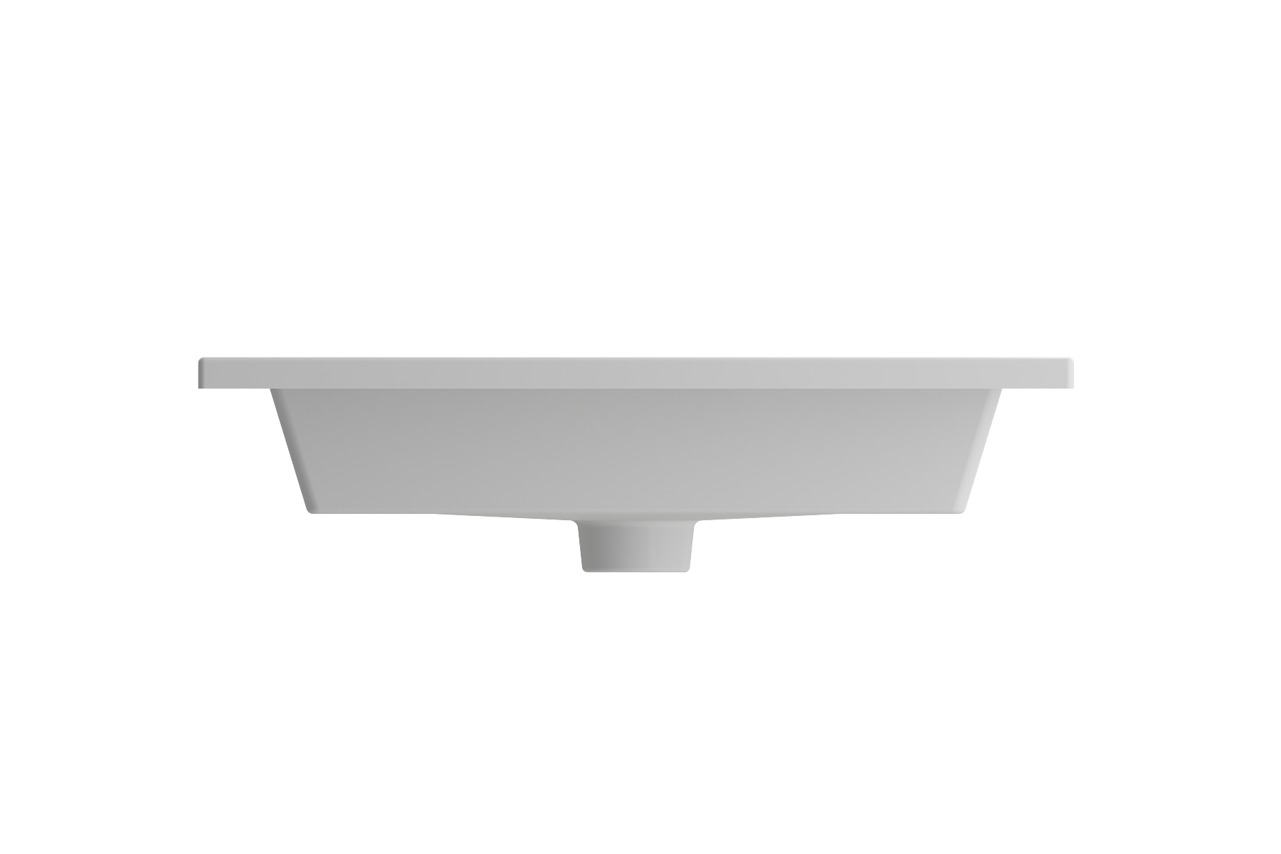 Ravenna Wall-Mounted Sink Fireclay 24.5 in. 1-Hole with Overflow 1161
