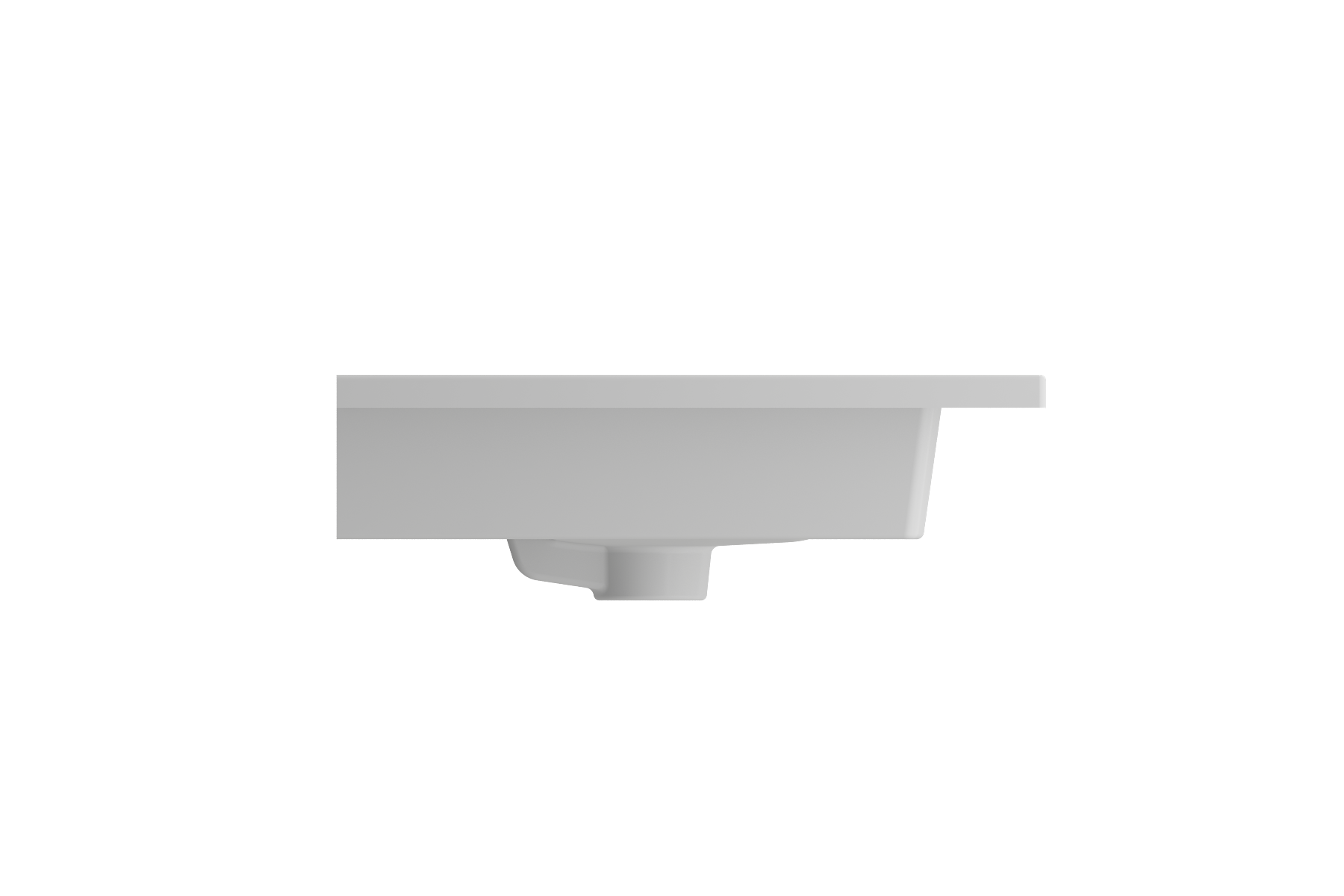 Ravenna Wall-Mounted Sink Fireclay 24.5 in. 1-Hole with Overflow 1161