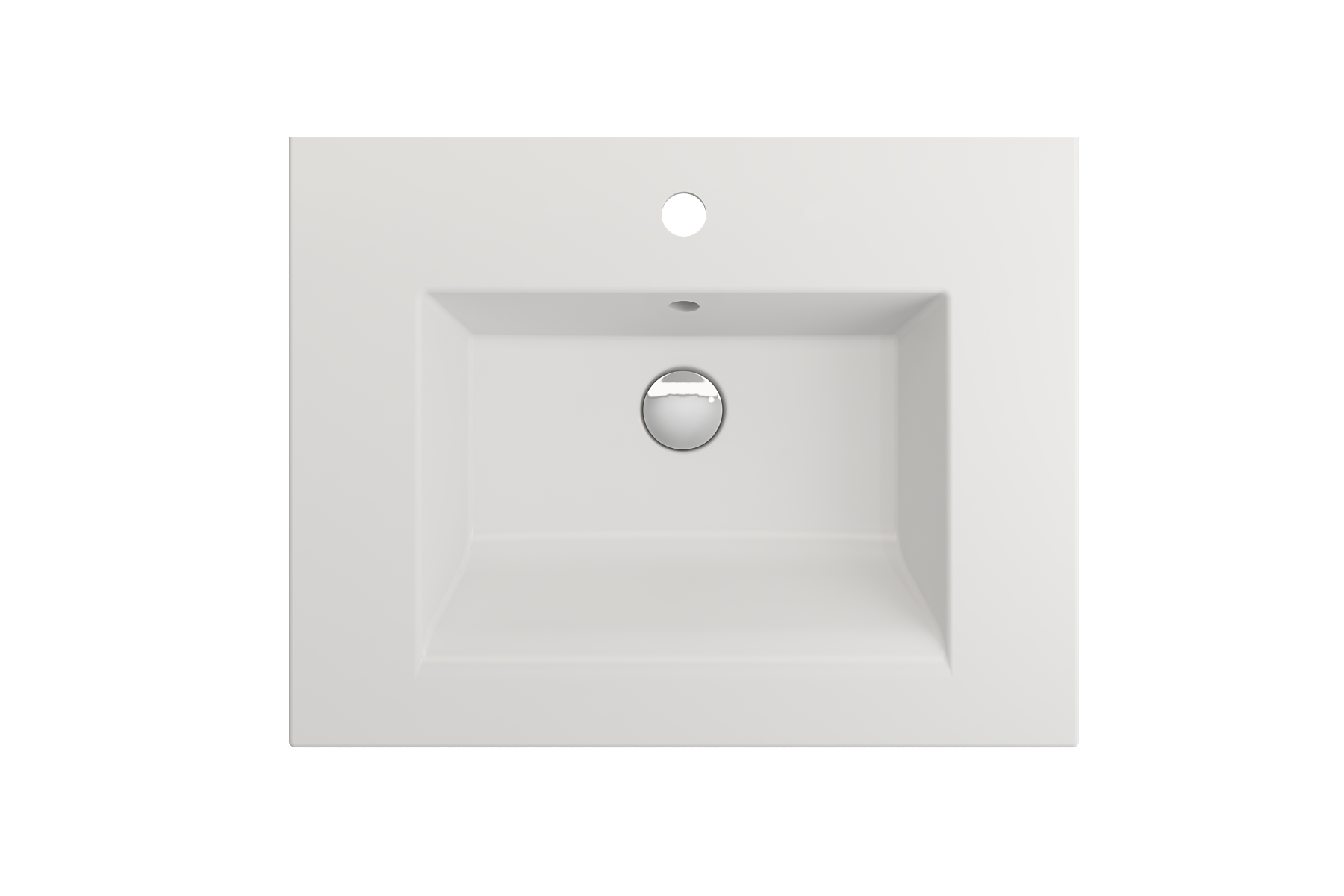 Ravenna Wall-Mounted Sink Fireclay 24.5 in. 1-Hole with Overflow 1161