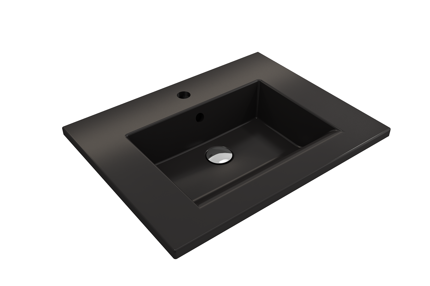 Ravenna Wall-Mounted Sink Fireclay 24.5 in. 1-Hole with Overflow 1161