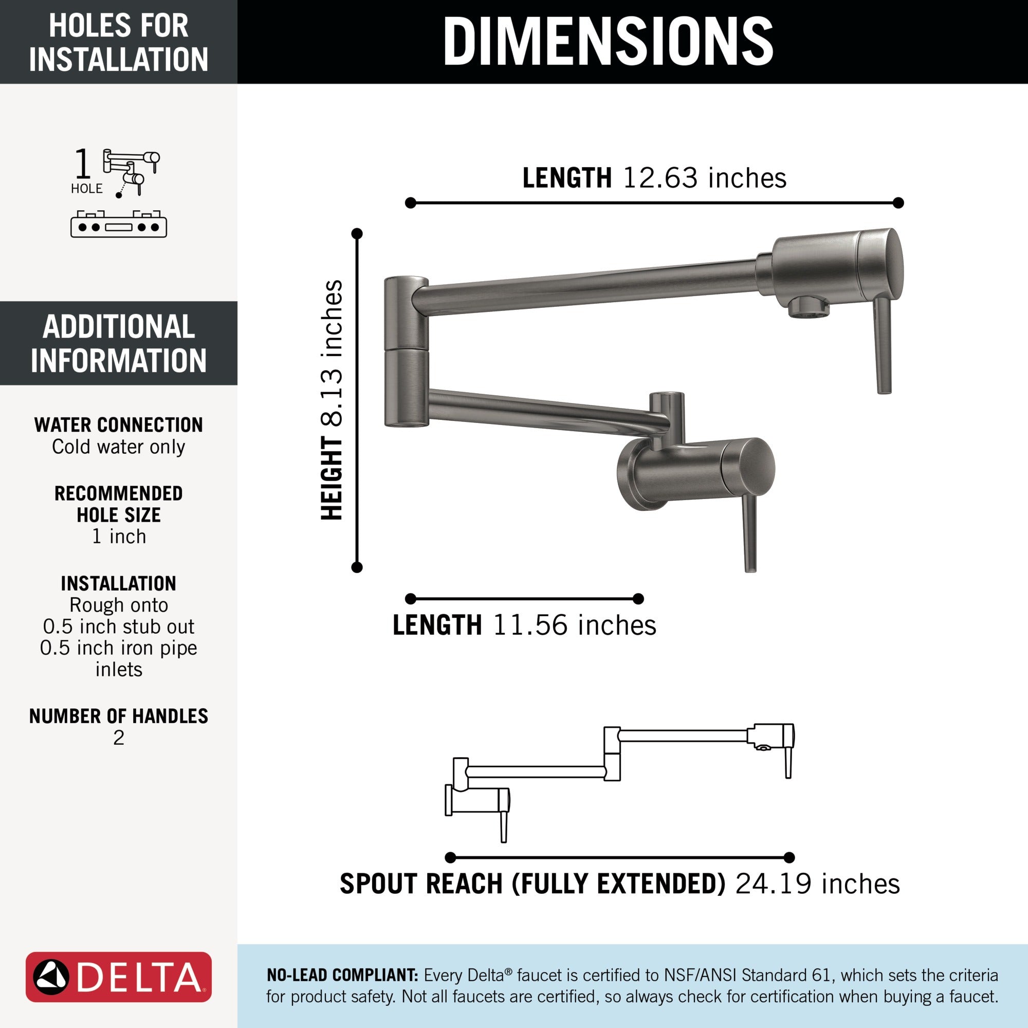 Delta Other Contemporary Pot Filler