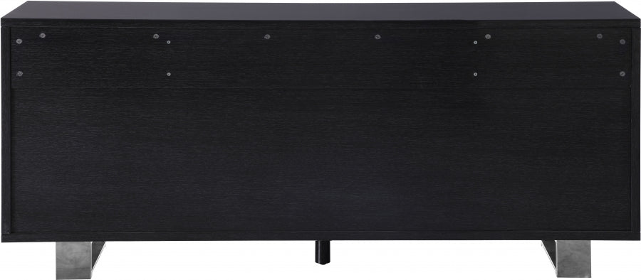 Excel Lacquer Finish And Stainless Steel Sideboard / Buffet