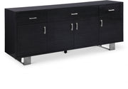 Excel Lacquer Finish And Stainless Steel Sideboard / Buffet