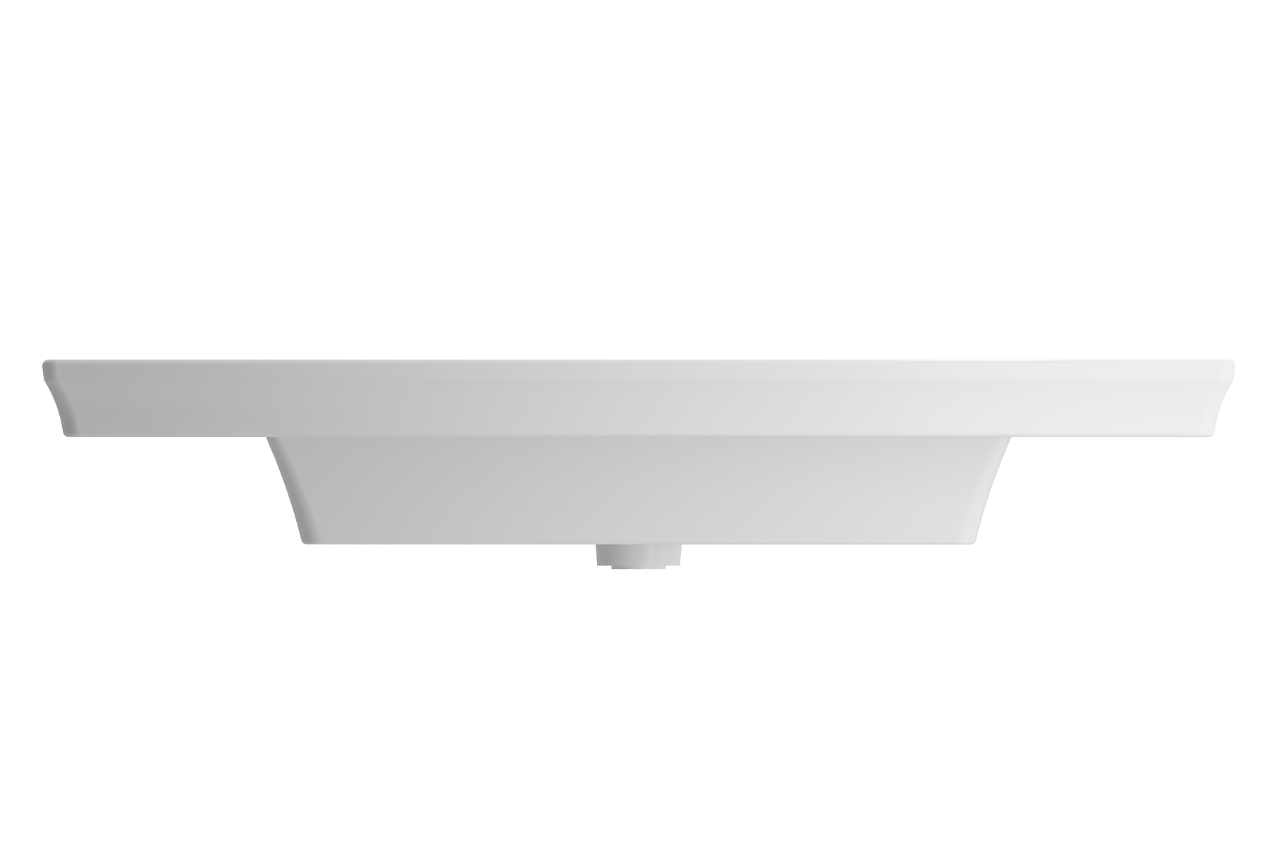 Lavita Wall-Mounted Console Sink Fireclay 40 in. 3-Hole with Overflow 1168