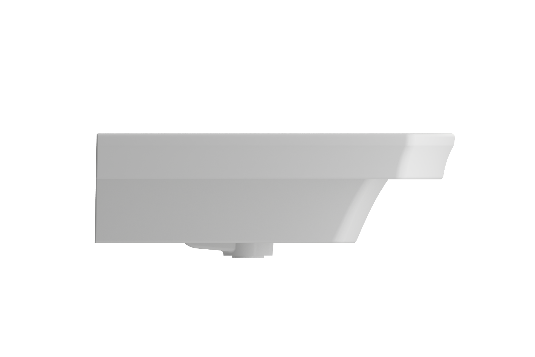 Lavita Wall-Mounted Console Sink Fireclay 40 in. 3-Hole with Overflow 1168