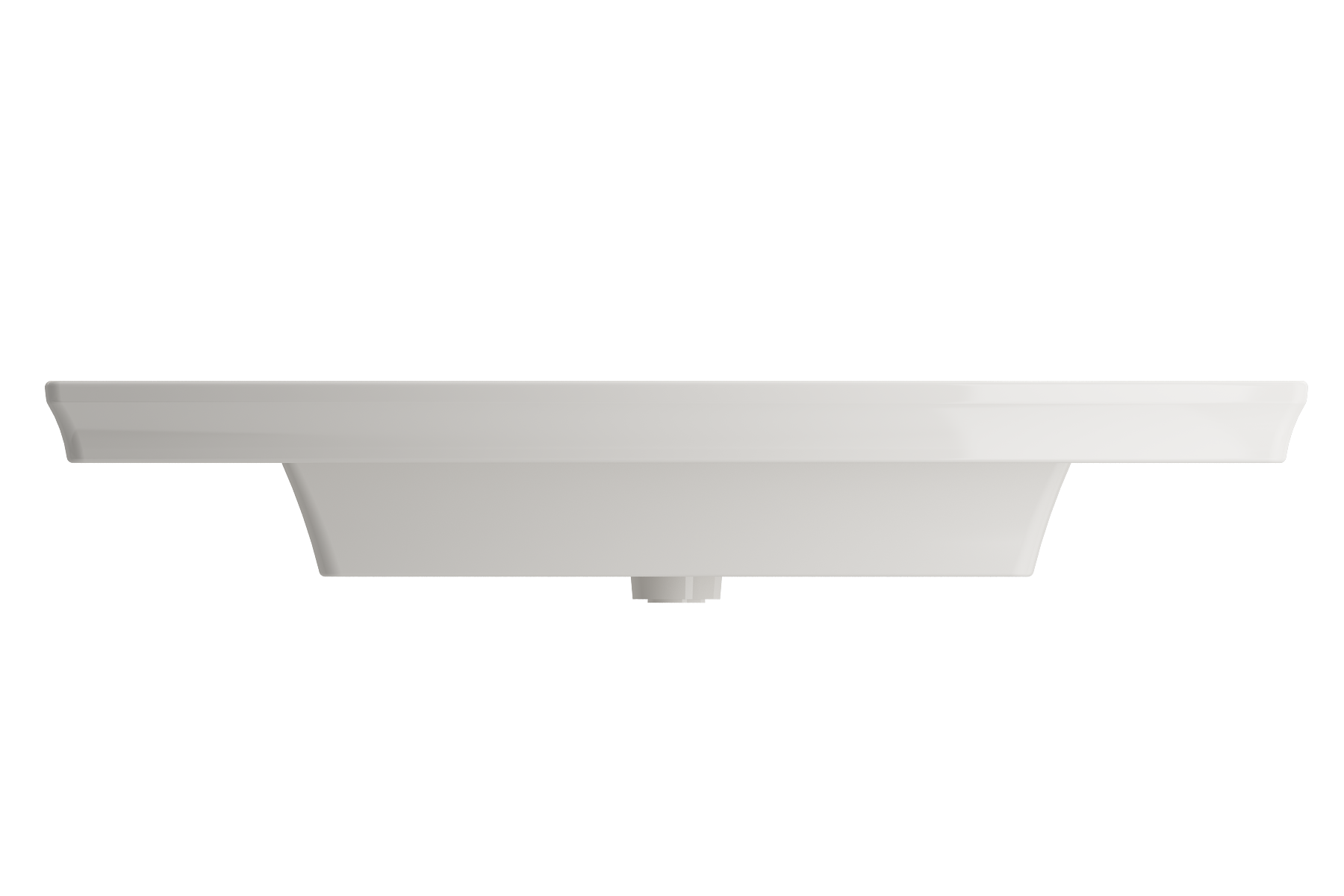 Lavita Wall-Mounted Console Sink Fireclay 40 in. 3-Hole with Overflow 1168