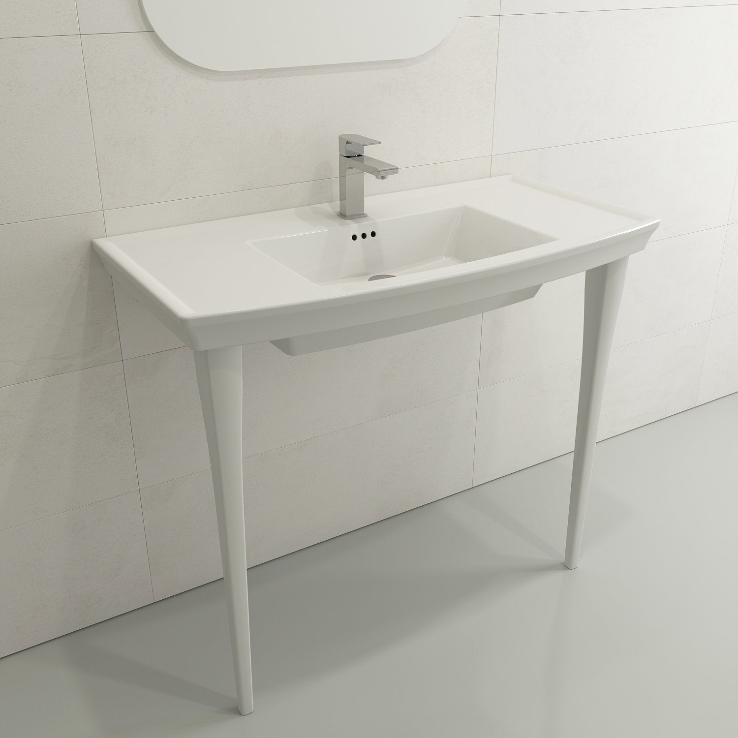 Lavita Console Leg Set Fireclay 31 in. 1169