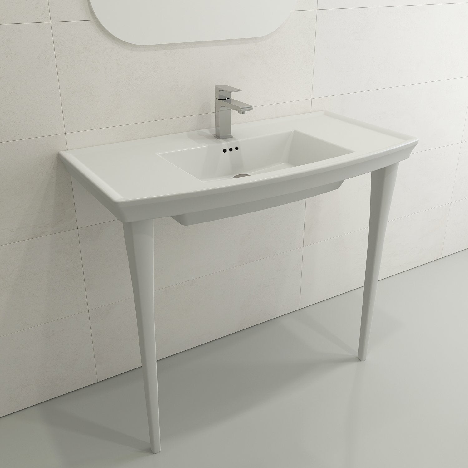 Lavita Console Leg Set Fireclay 31 in. 1169