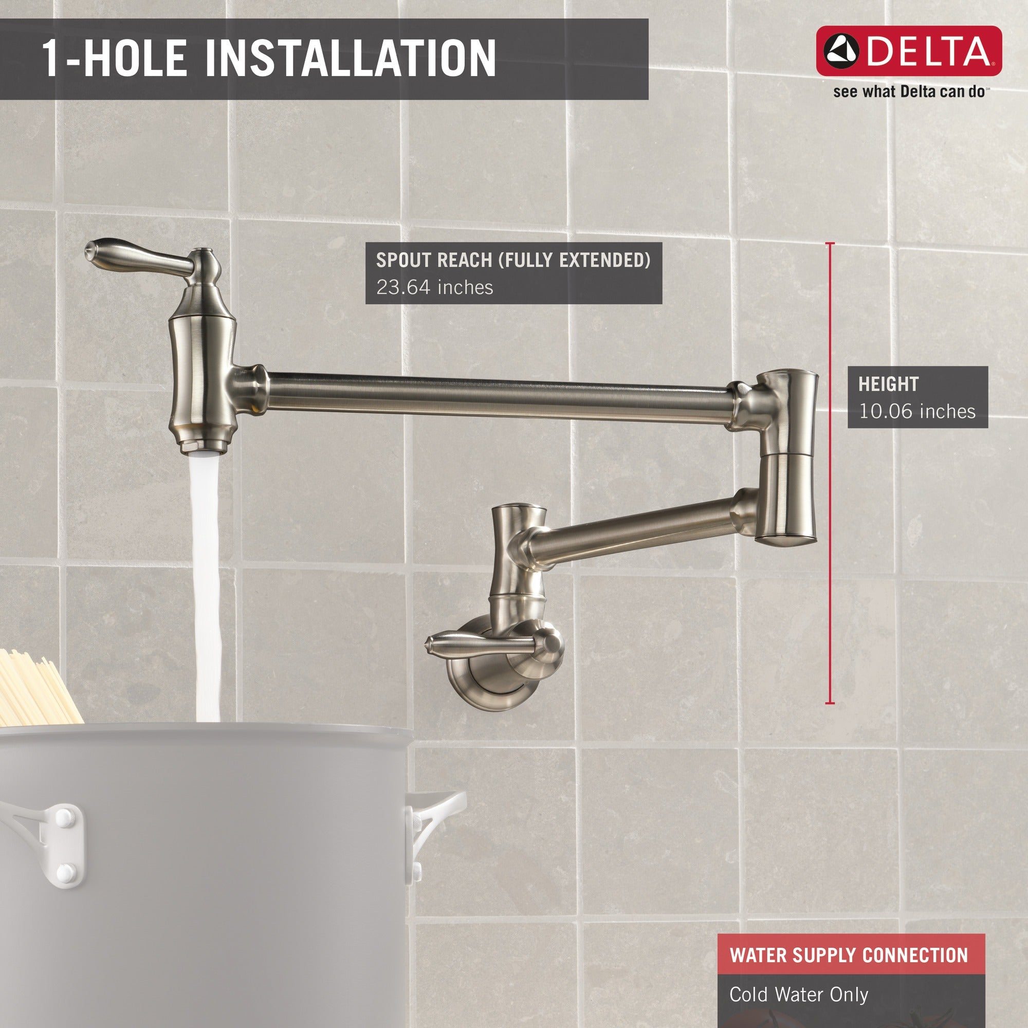 Delta Other Traditional Wall Mount Pot Filler
