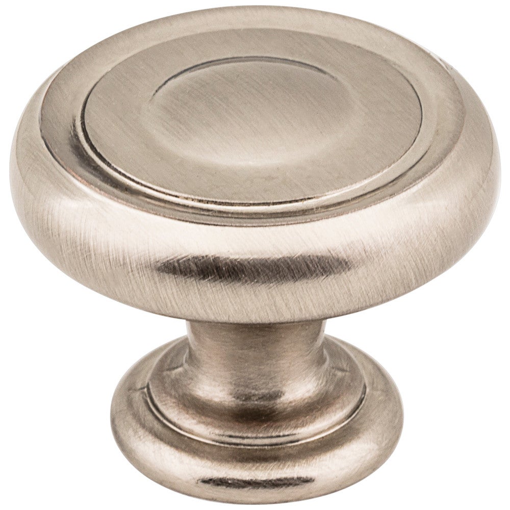 1-1/4" Diameter Satin Nickel Bremen 1 Cabinet Knob
