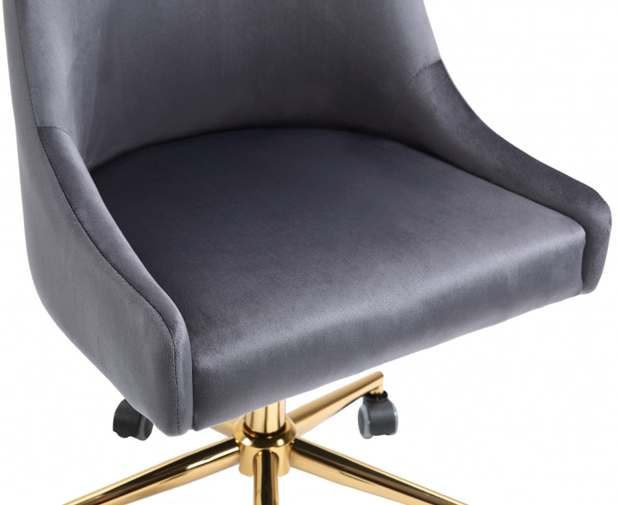 Karina Velvet Upholstered Office Chair
