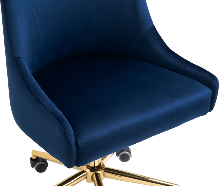 Karina Velvet Upholstered Office Chair