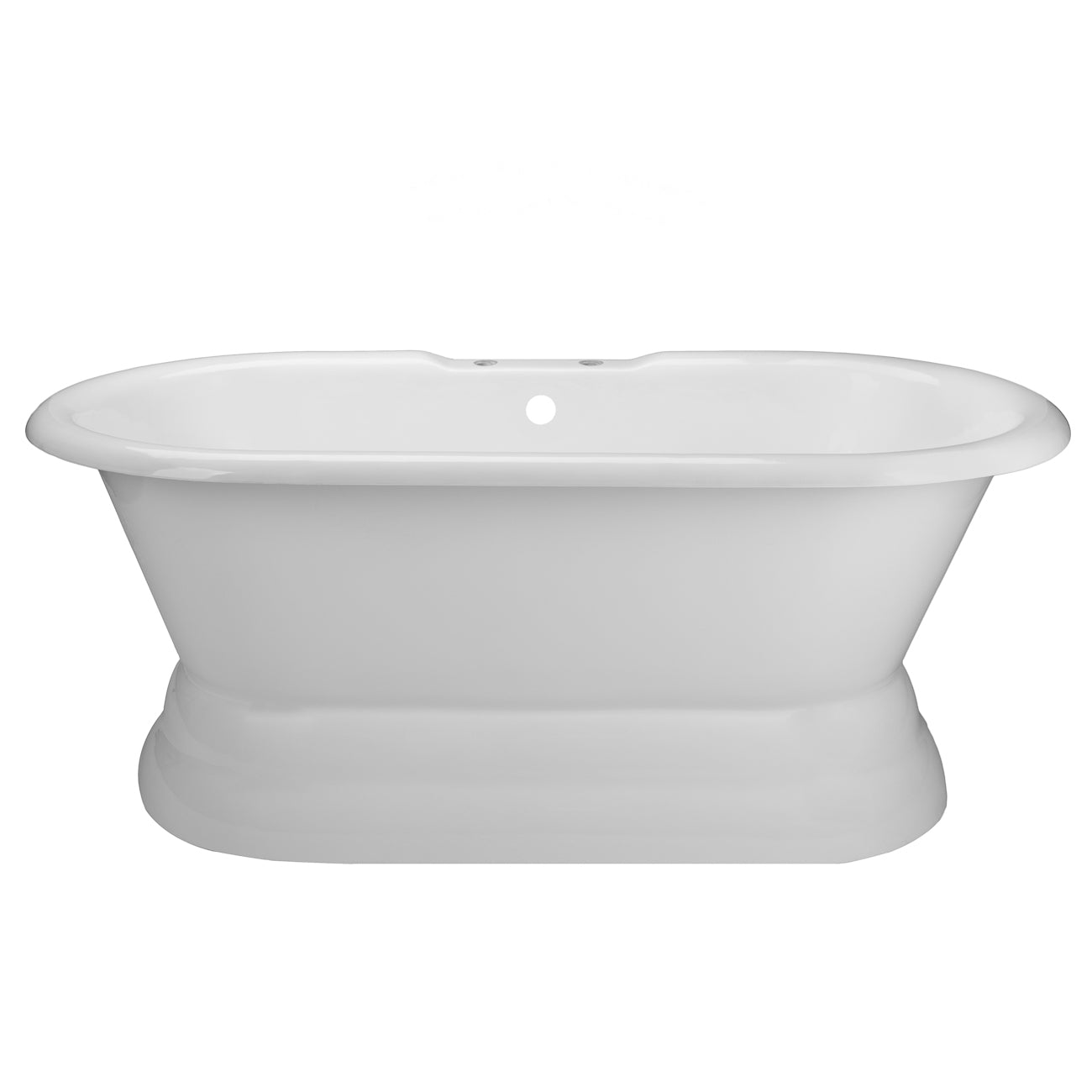 MAIDSTONE Sinclair Cast Iron Pedestal Double Ended Tub