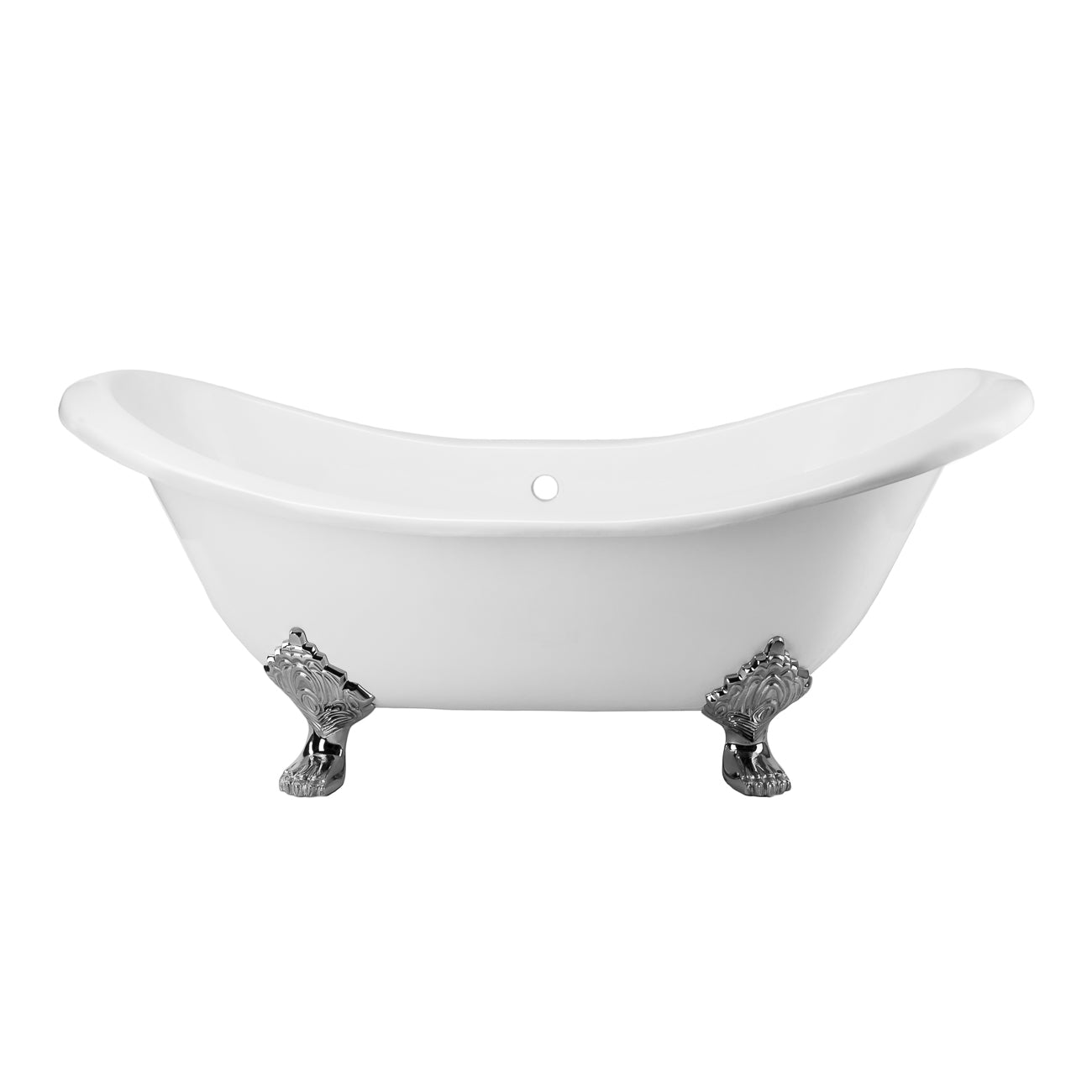 Maidstone Ravelle Cast Iron Double Slipper Bathtub – No Faucet Drillings