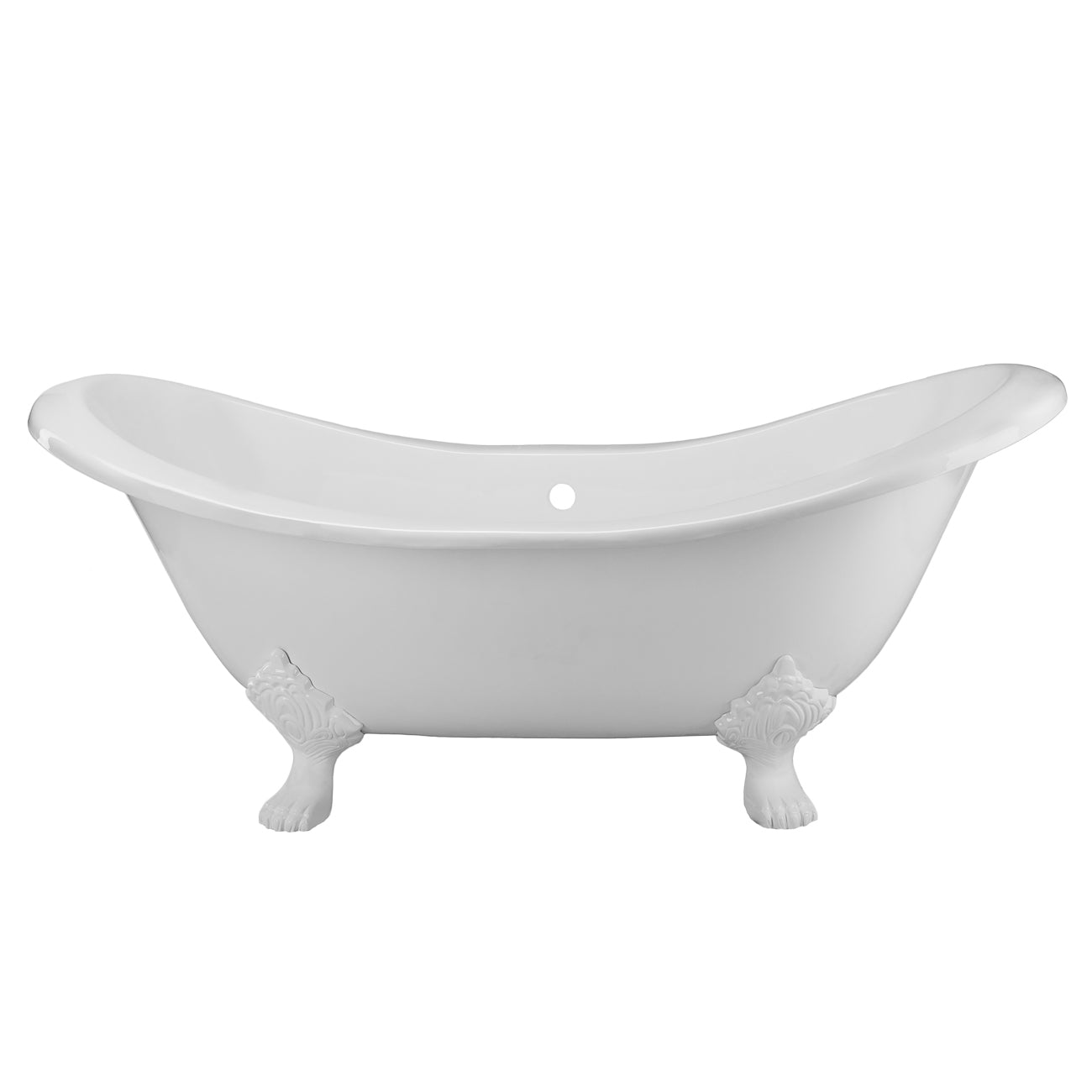 Maidstone Ravelle Cast Iron Double Slipper Bathtub – No Faucet Drillings