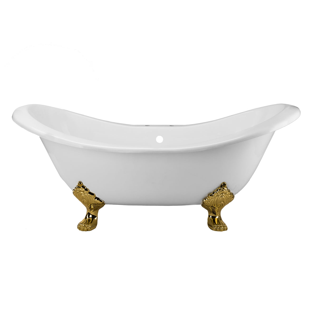 Maidstone Ravelle Cast Iron Double Slipper Bathtub – No Faucet Drillings