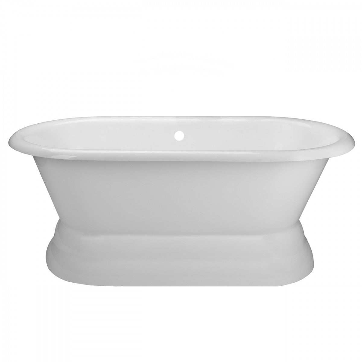 MAIDSTONE Sinclair Cast Iron Pedestal Double Ended Tub