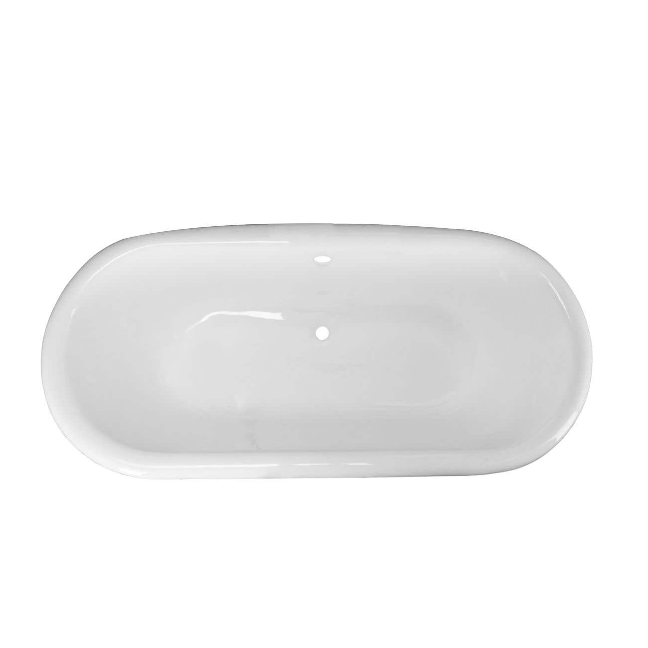 Maidstone Paloma Cast Iron Double Ended Clawfoot Bathtub - No Faucet Drillings