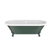 MAIDSTONE Paloma Cast Iron Double Ended Clawfoot Tub - No Faucet Drillings