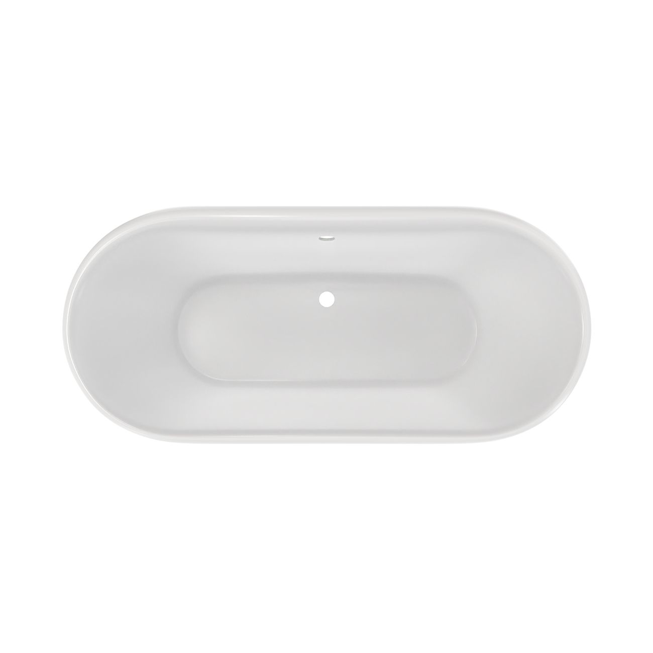 MAIDSTONE Paloma Cast Iron Double Ended Clawfoot Tub - No Faucet Drillings
